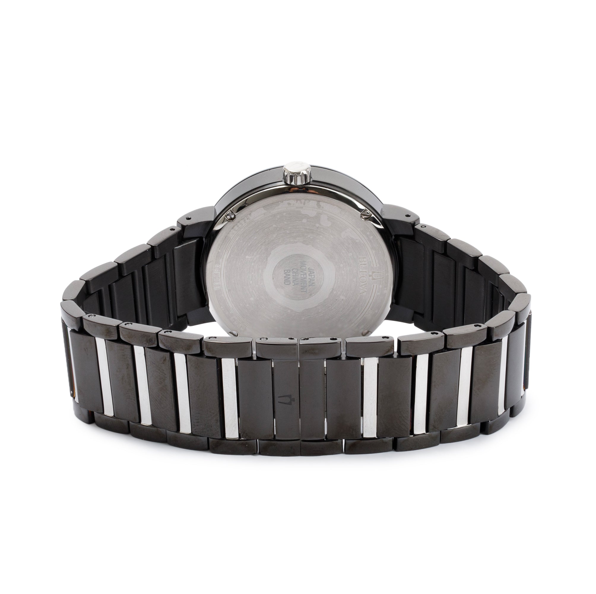 Bulova Black Ion-Plated Stainless Steel Diamond Dial 40 MM Quartz Watch