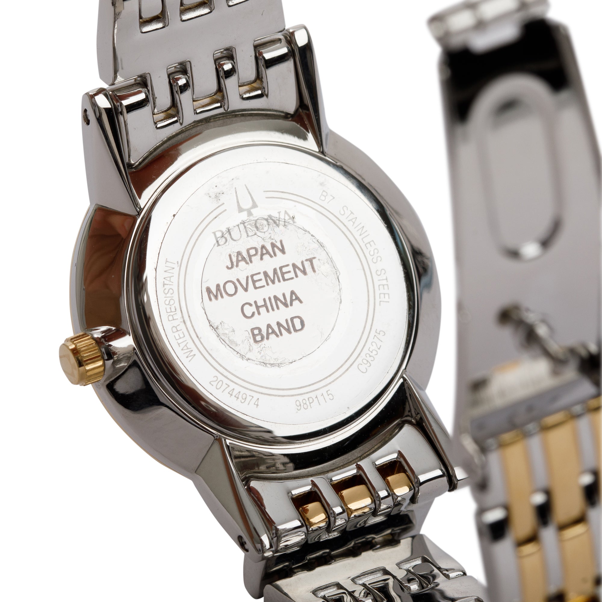 Bulova Gold-Plated & Stainless Steel Classic 27 MM Watch w/ Box