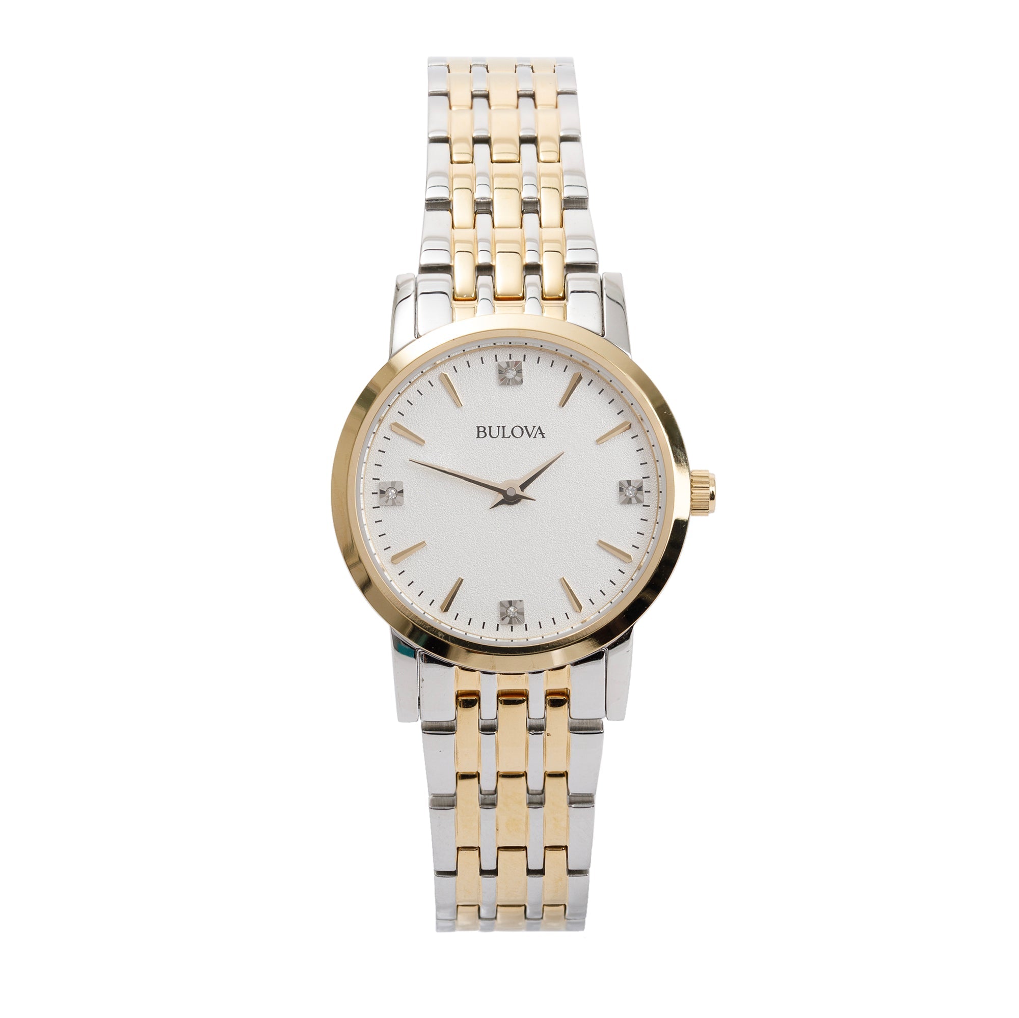 Bulova Gold-Plated & Stainless Steel Classic 27 MM Watch w/ Box