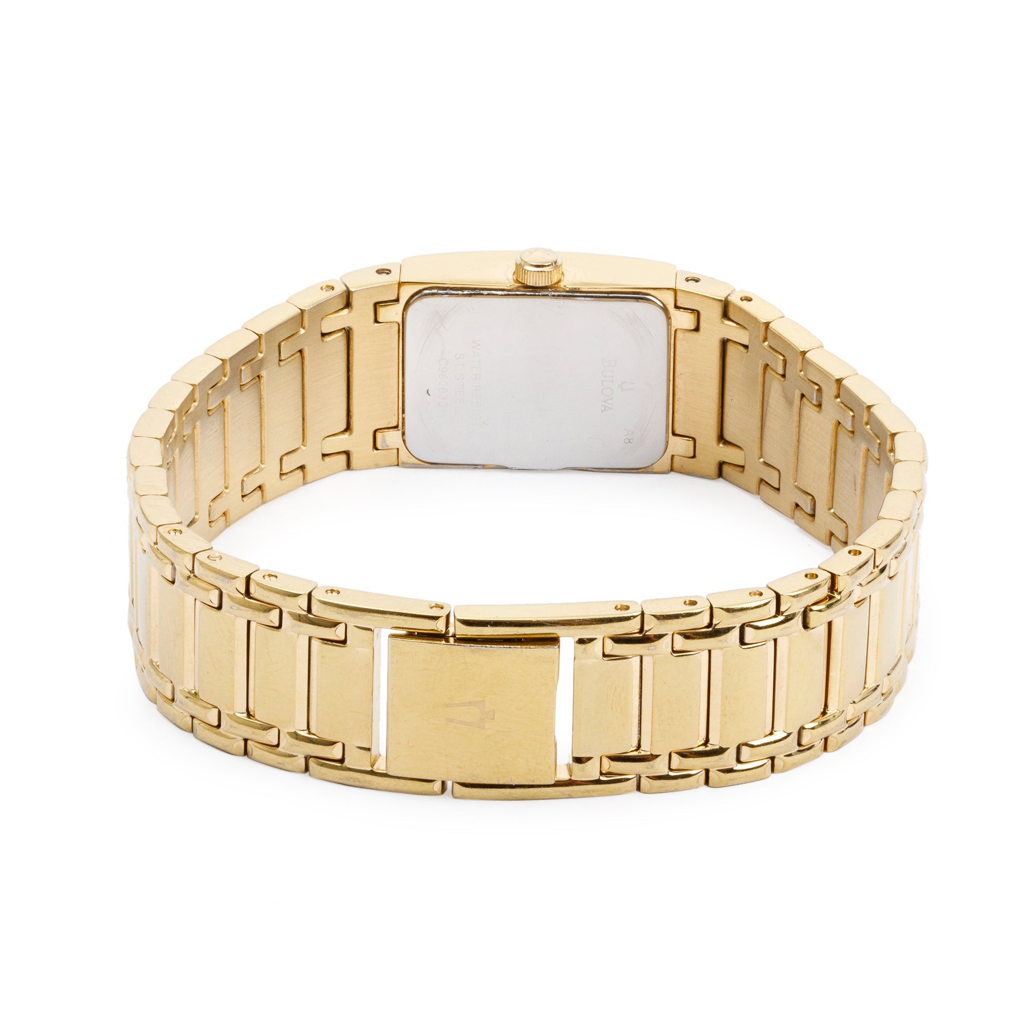 Bulova Gold Plated Stainless Steel Diamond Dial 16 MM Quartz Watch