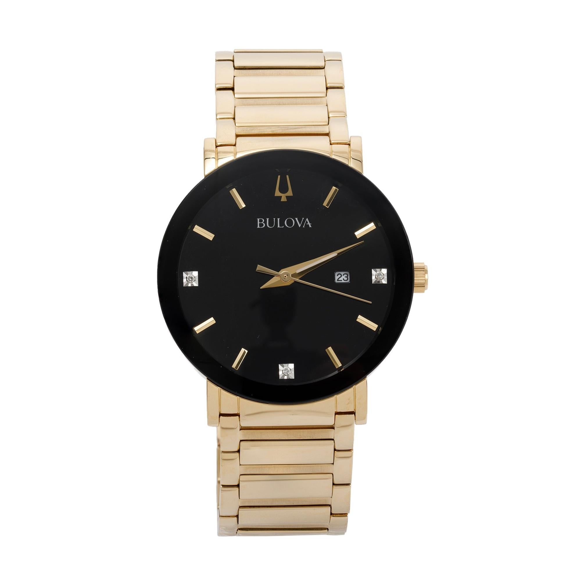 Bulova Gold-Tone Futuro Daimond Dial 42 MM Watch