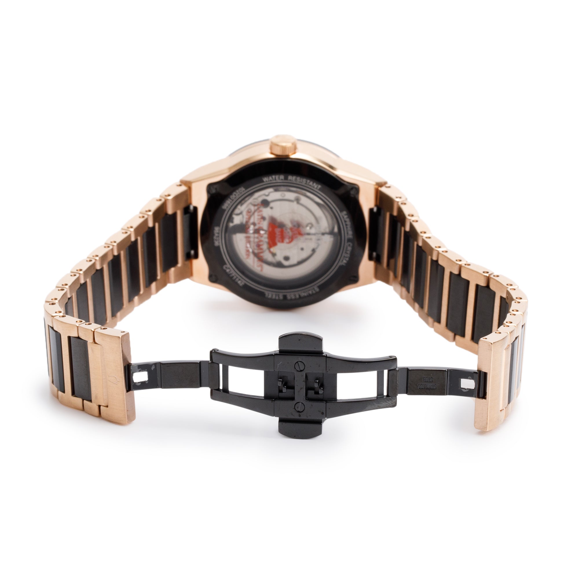 Bulova Rose Gold-Plated Stainless Steel Millennia Latin Grammy 41 MM Auotmatic Watch 98A236