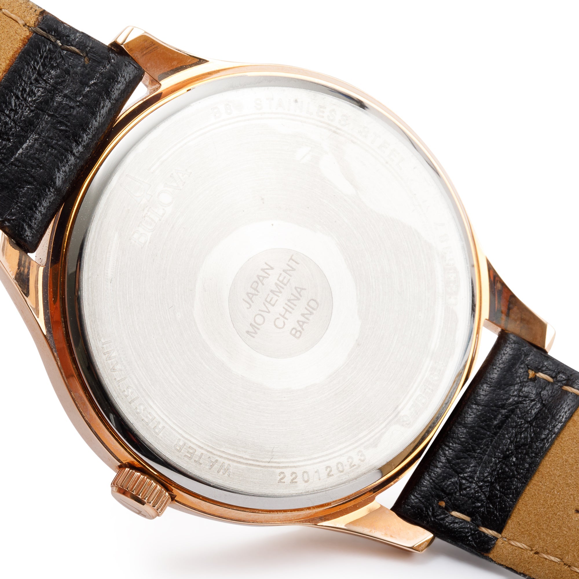 Bulova Rose Gold Tone Stainless Steel Dress 42 MM Watch