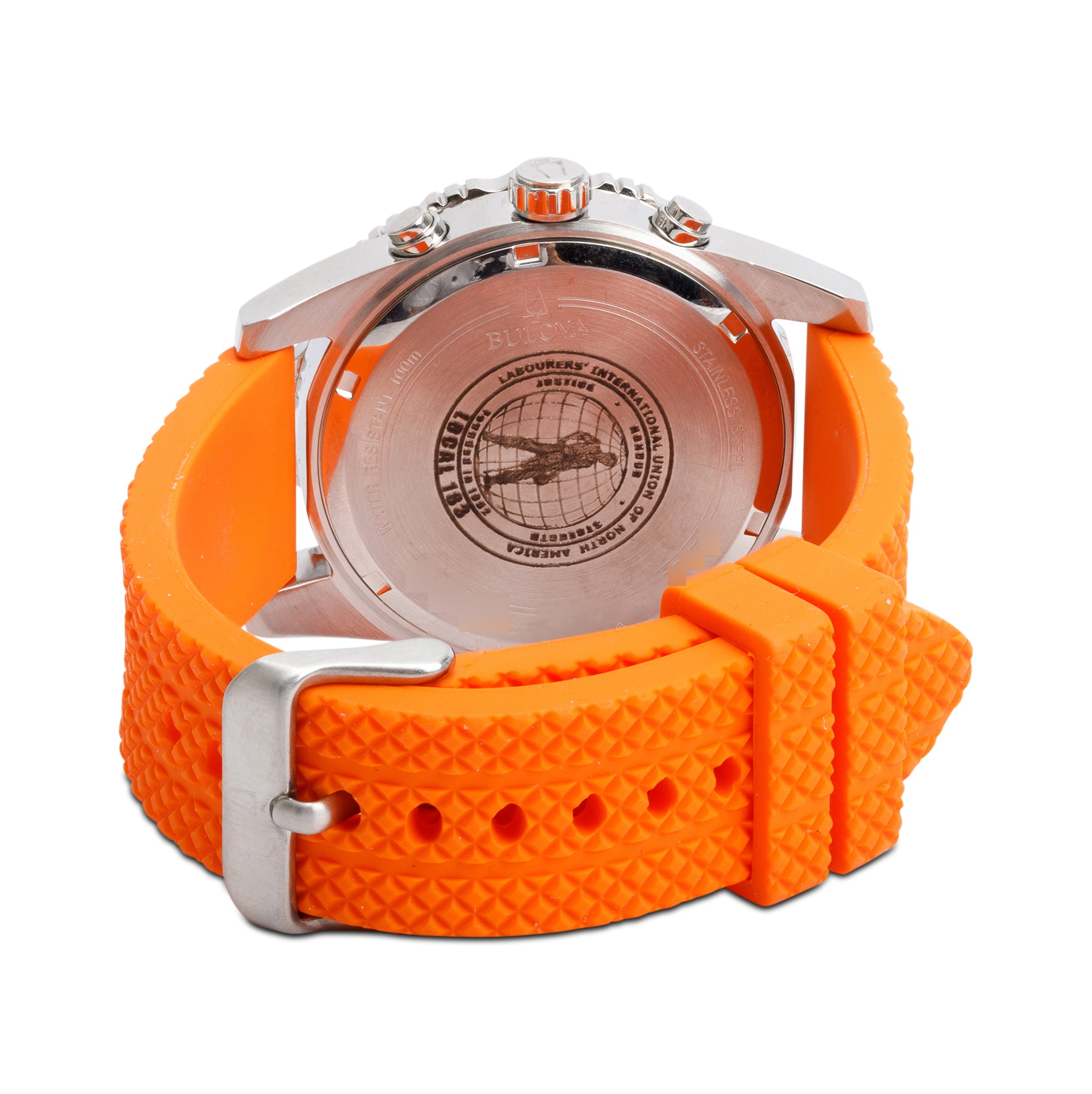 Bulova Stainless Steel 43 MM Chronograph Quartz Watch 98A204