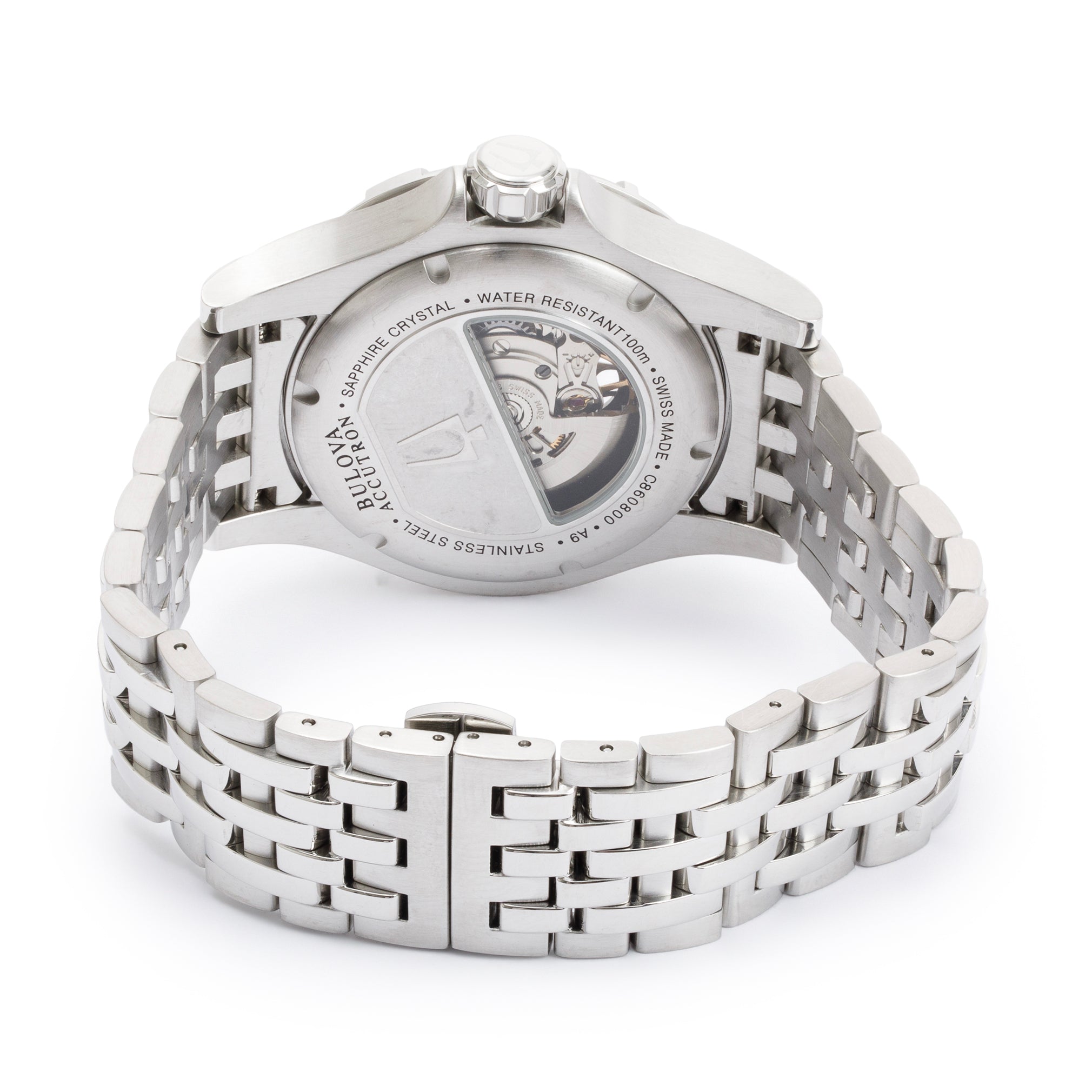 Bulova Stainless Steel Accutron Kirkwood Blue Dial 44 MM Automatic Watch