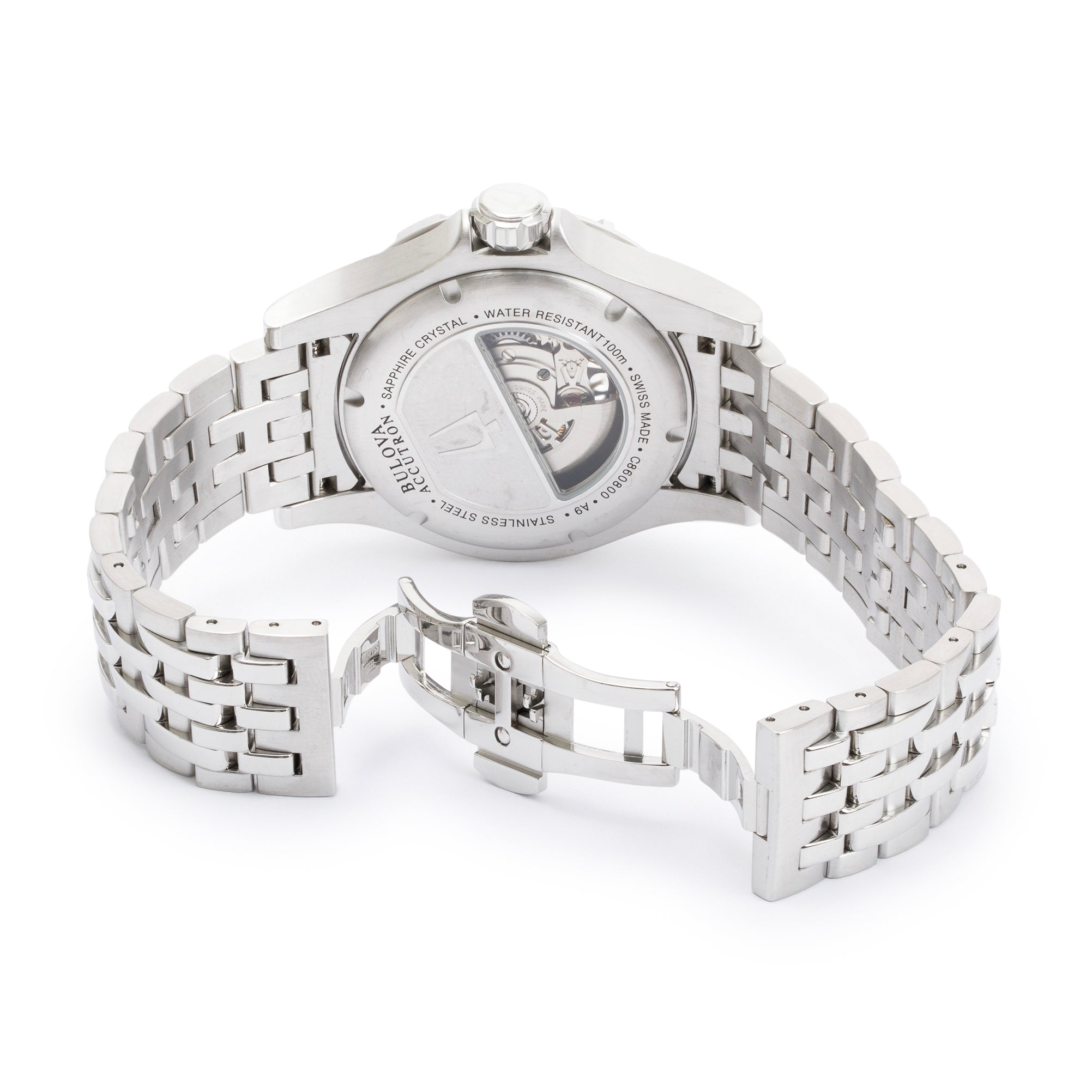 Bulova Stainless Steel Accutron Kirkwood Blue Dial 44 MM Automatic Watch