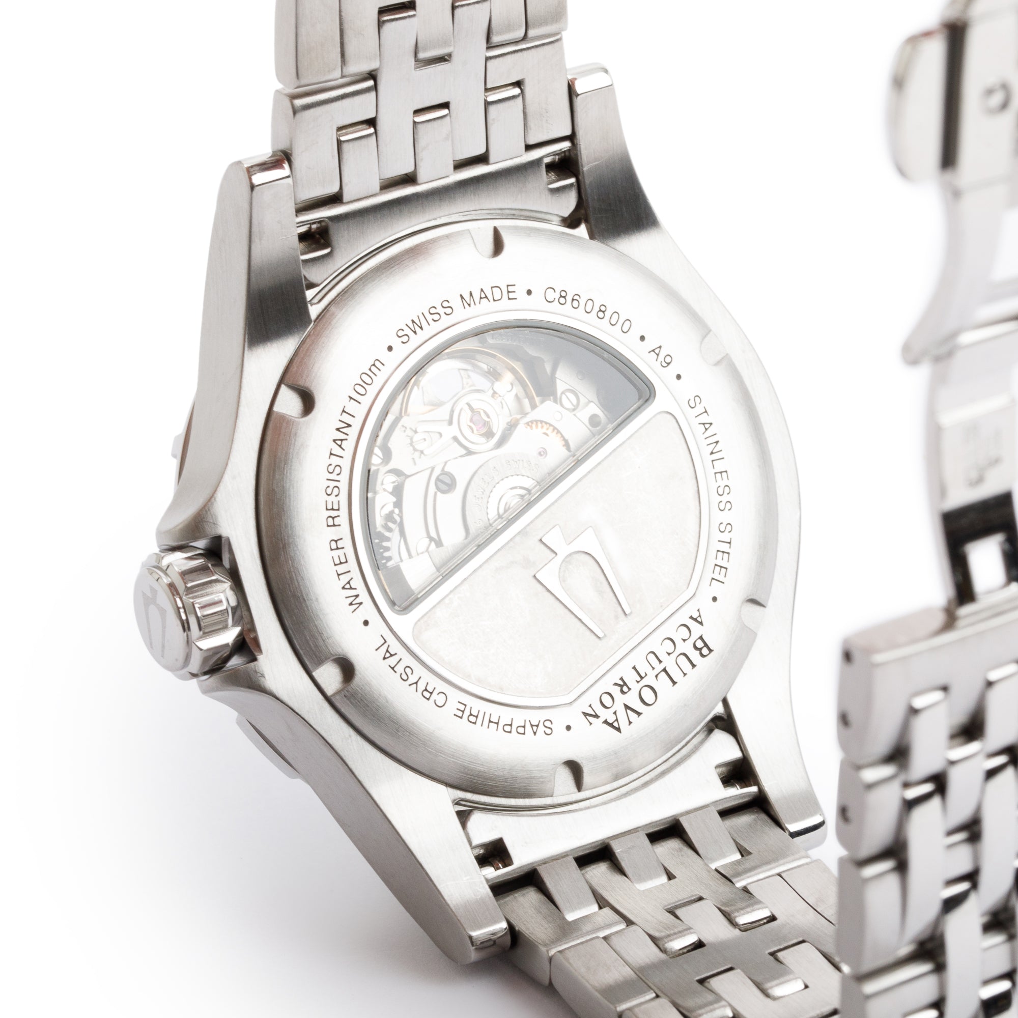 Bulova Stainless Steel Accutron Kirkwood Blue Dial 44 MM Automatic Watch