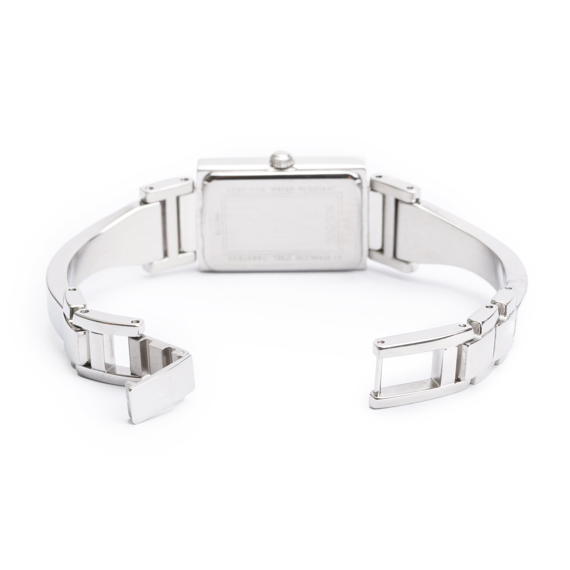 Bulova Stainless Steel Black Dial Classic Women's Quartz Watch