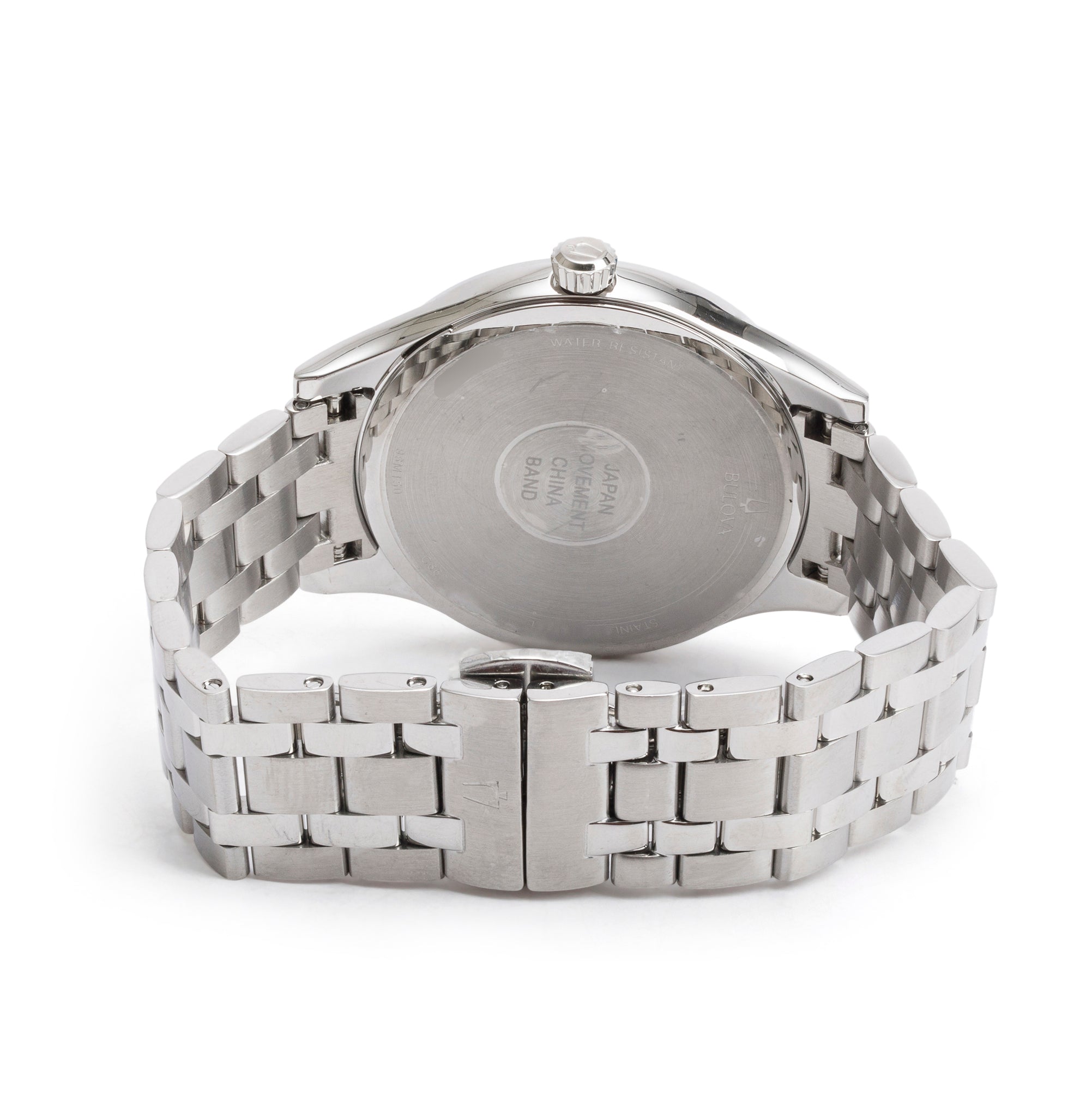 Bulova Stainless Steel Classic 36 MM Quartz Watch 96M150