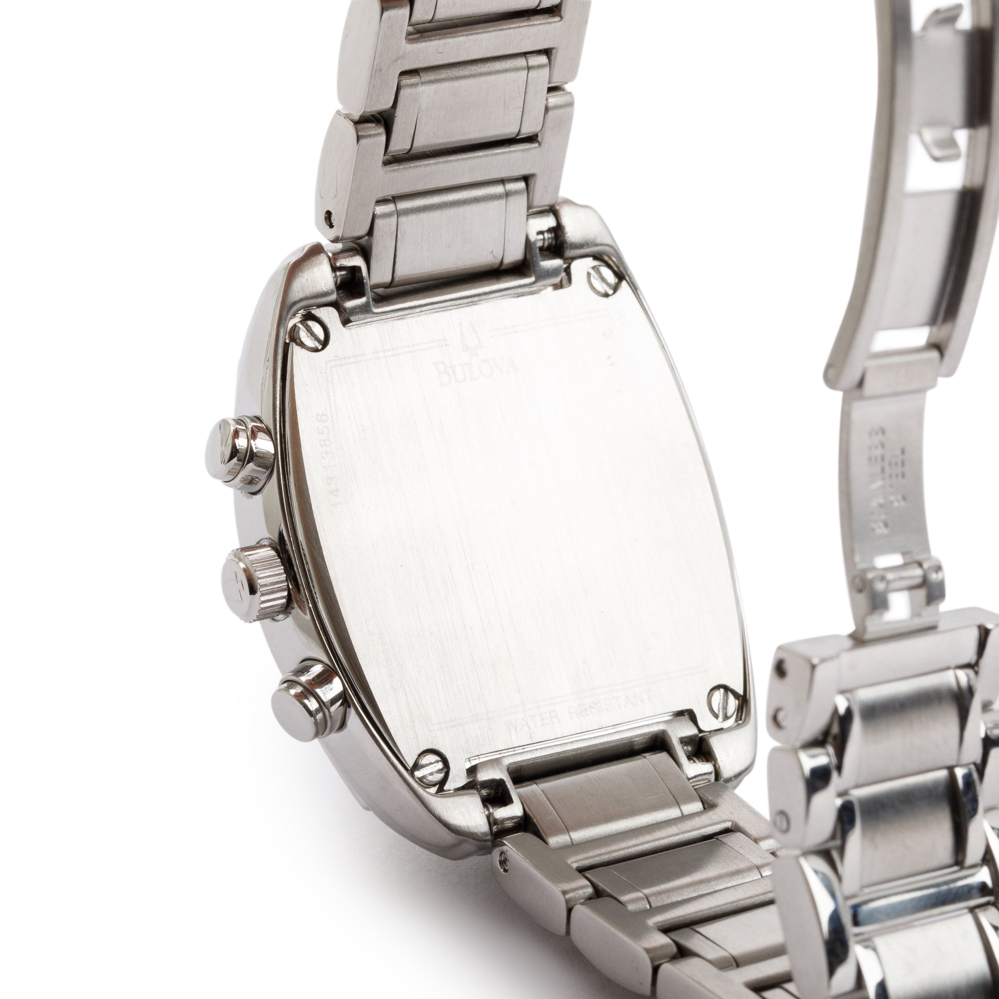 Bulova Stainless Steel Diamond Bezel Highbride Chronograph 31 MM Quartz Watch