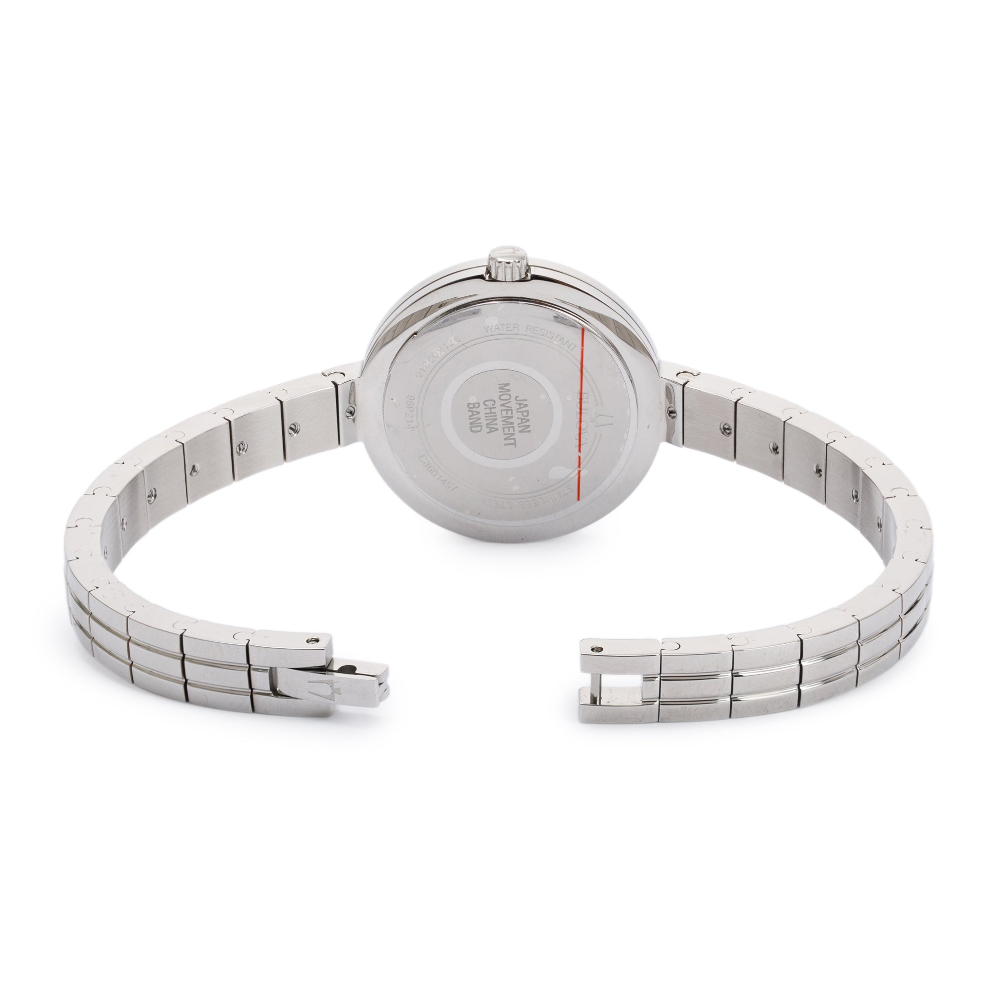 Bulova Stainless Steel Diamond Dial Rhapsody Classic Diamond Dial 30 MM Watch w/ Box