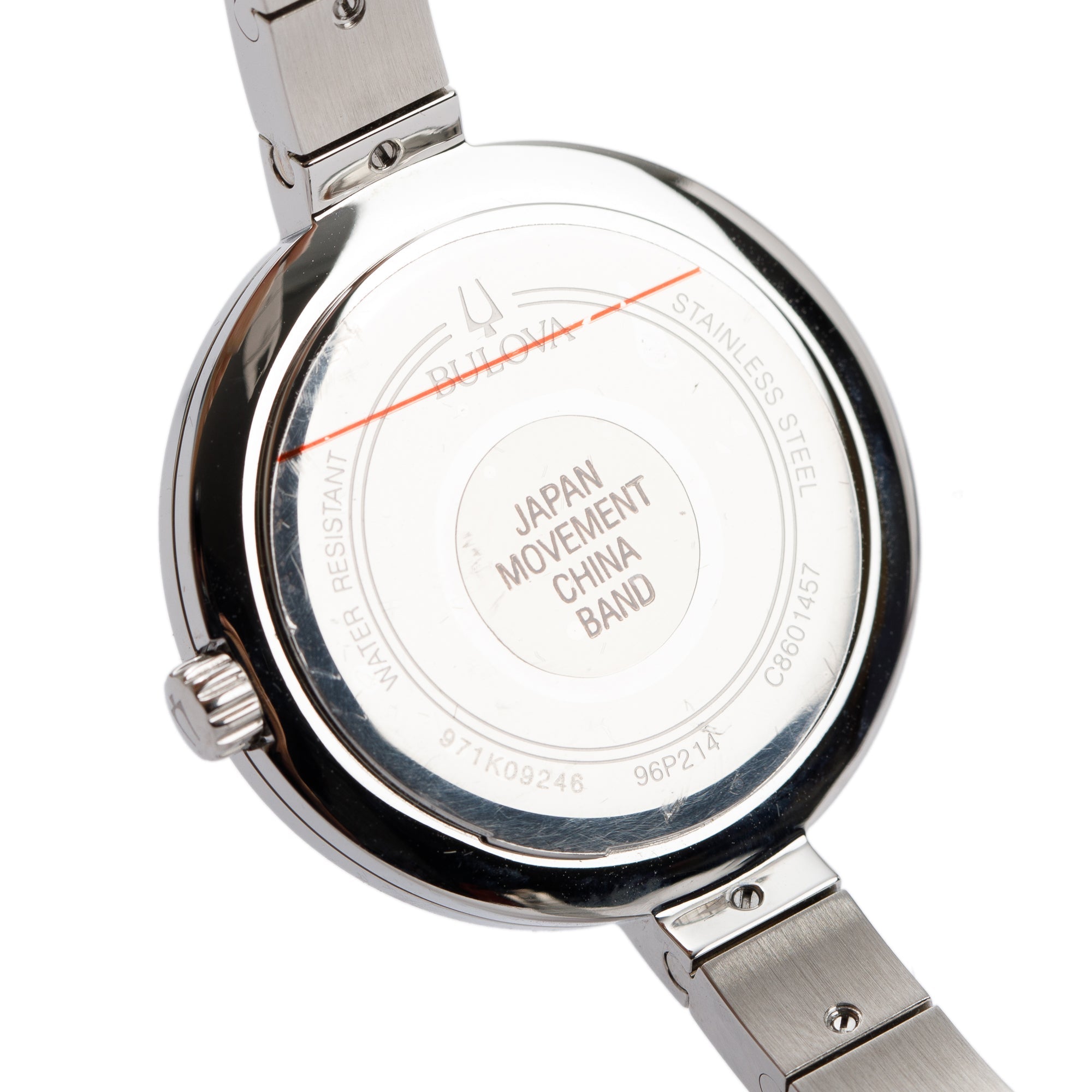 Bulova Stainless Steel Diamond Dial Rhapsody Classic Diamond Dial 30 MM Watch w/ Box