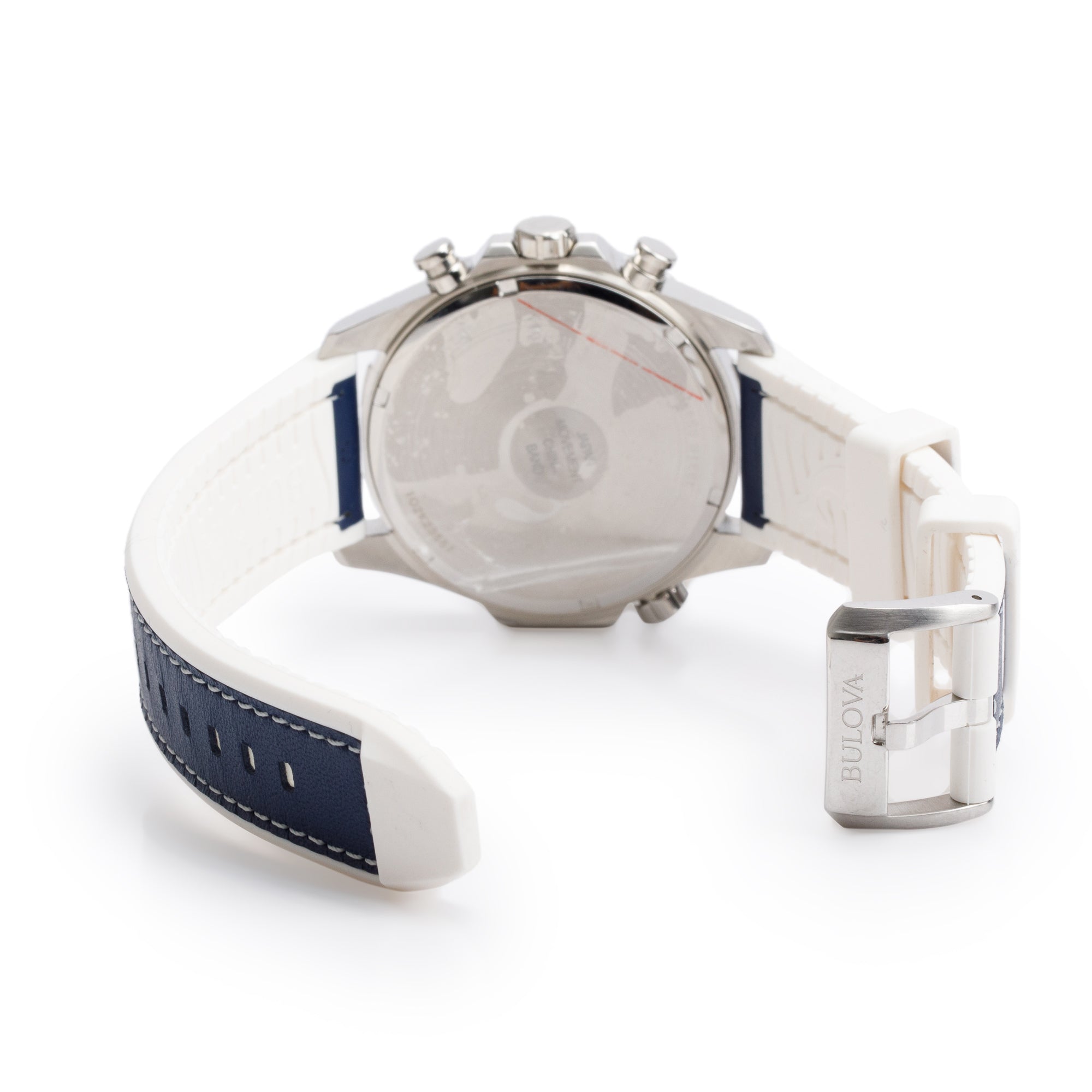 Bulova Stainless Steel Marine Star 43 MM Chronograph Quartz Watch 96B287