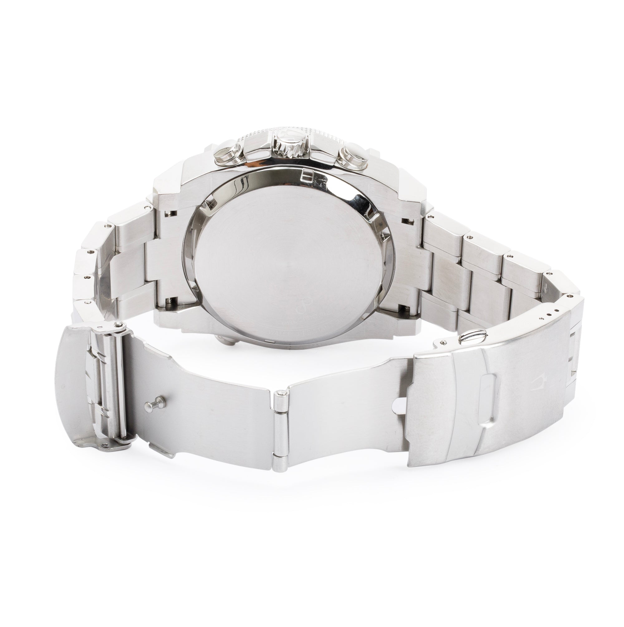 Bulova Stainless Steel Precisionist Chronograph 46.5 MM Quartz Watch