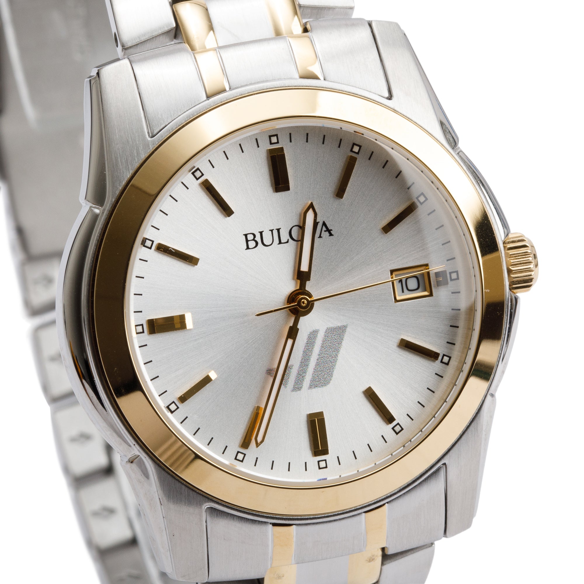 Bulova Two-Tone Stainless Steel Classic 40 MM Quartz Watch 98H18 w/ Box