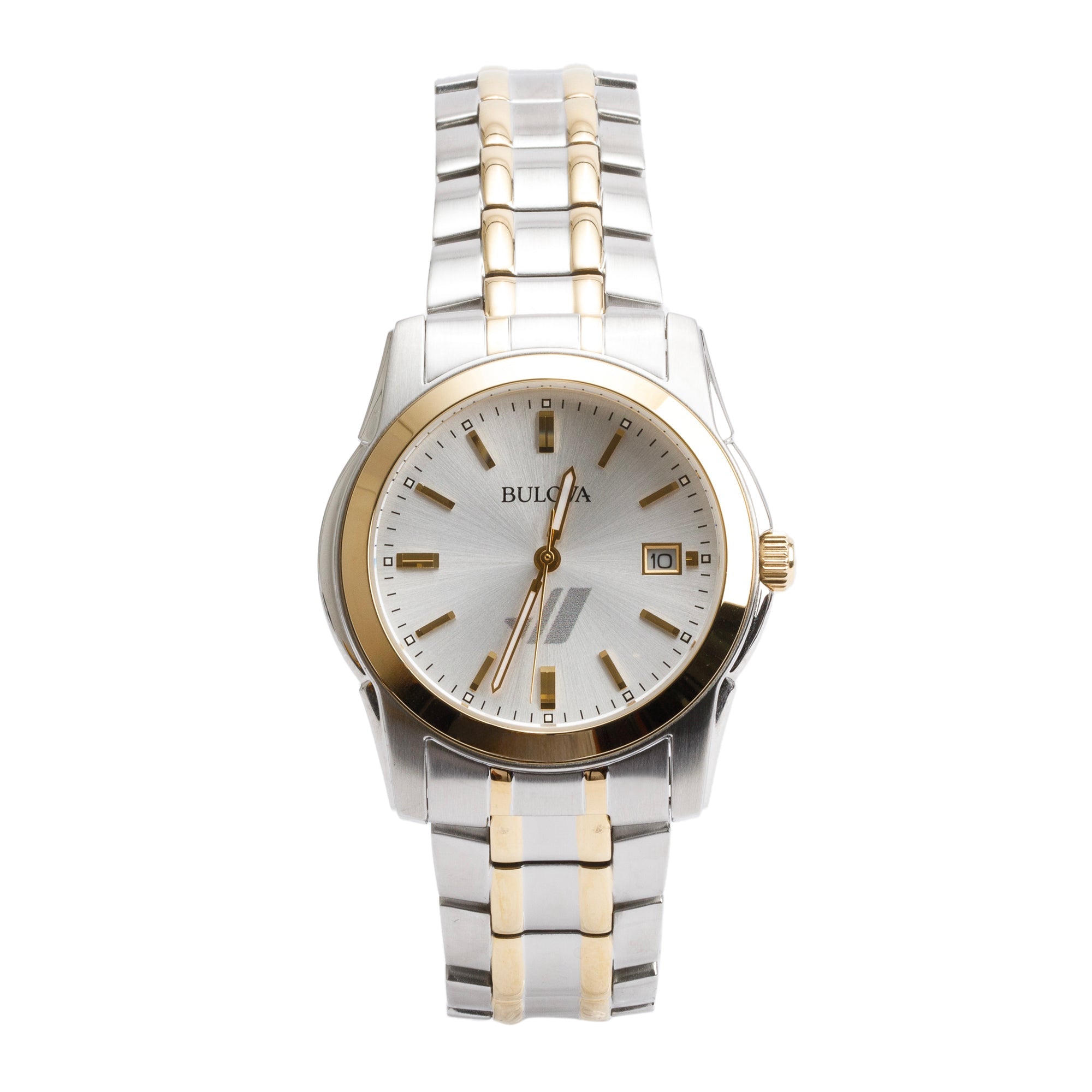 Bulova Two-Tone Stainless Steel Classic 40 MM Quartz Watch 98H18 w/ Box