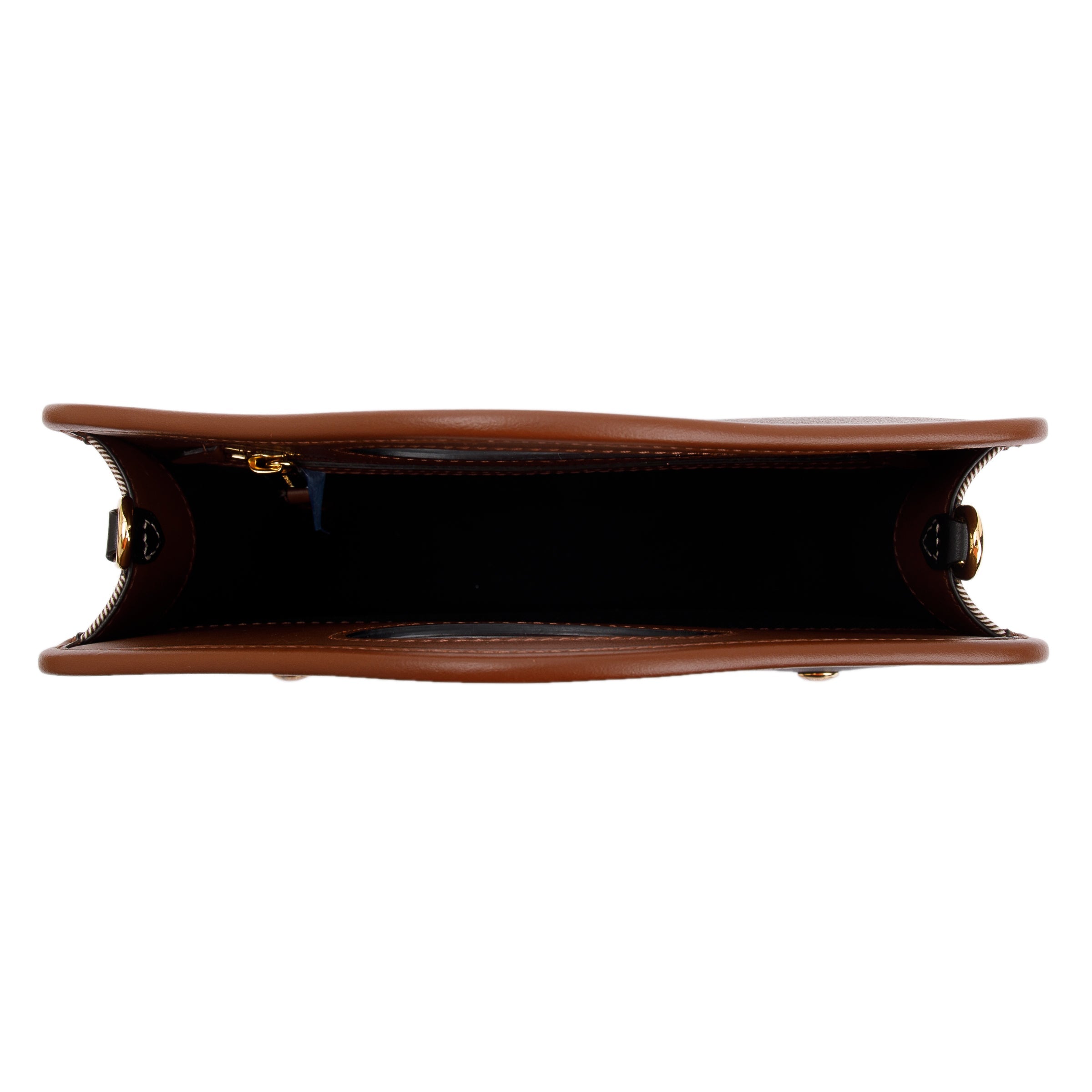 Burberry 2023 Brown Check Canvas and Black/Brown Leather Mini Pocket Bag w/ Box & Receipt