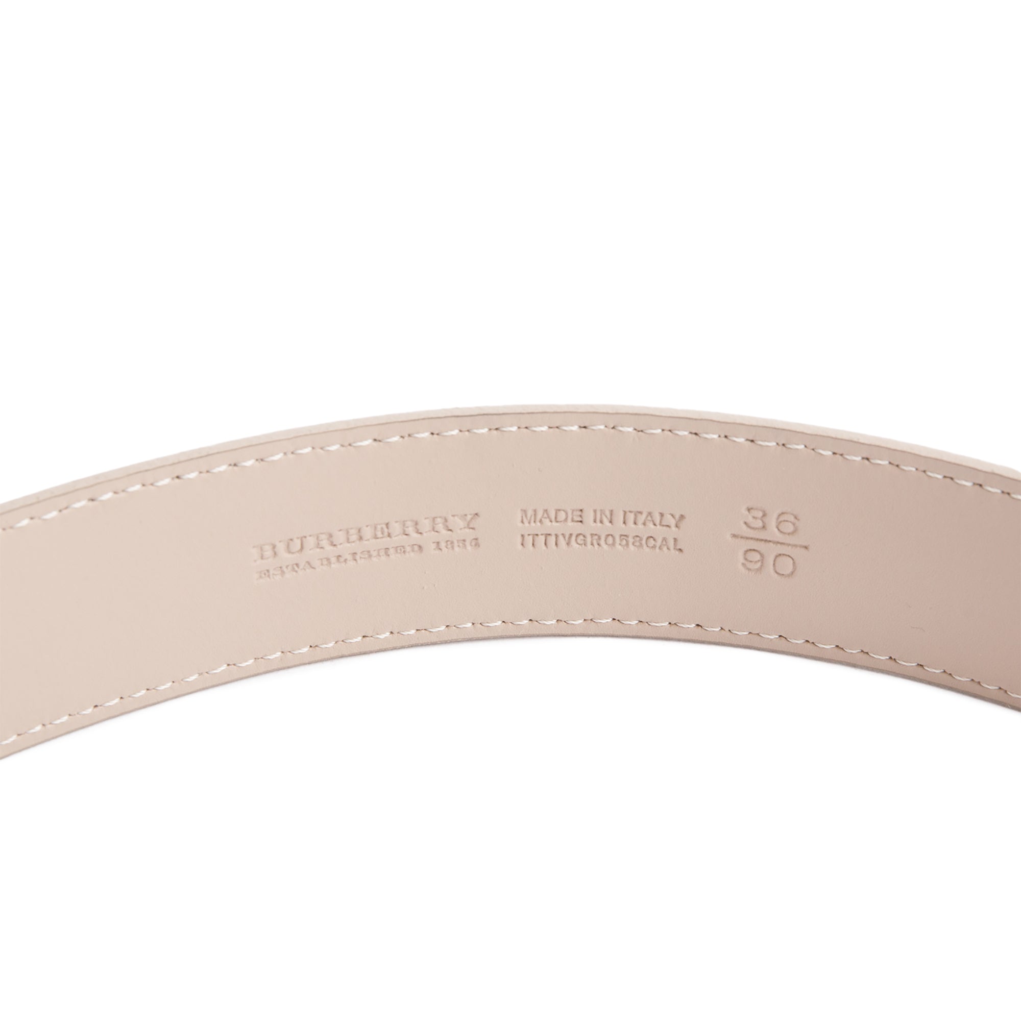 Burberry Beige Vintage Check Belt 90 36