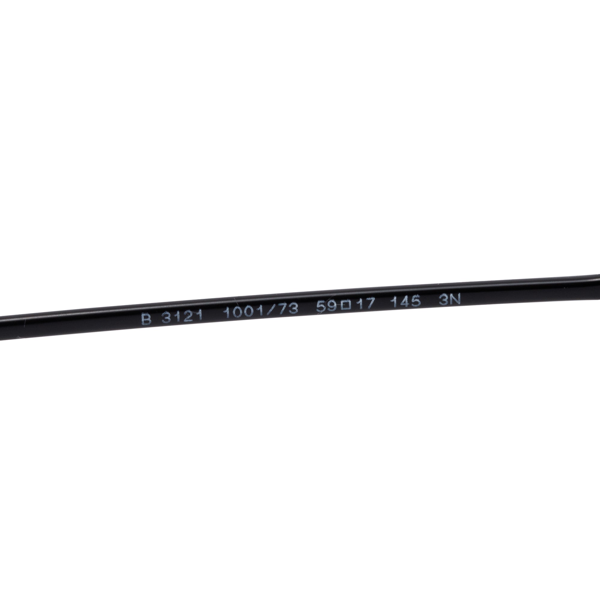 Burberry B 3121 Black & Check Metal Frame Aviator Sunglasses w/ Case