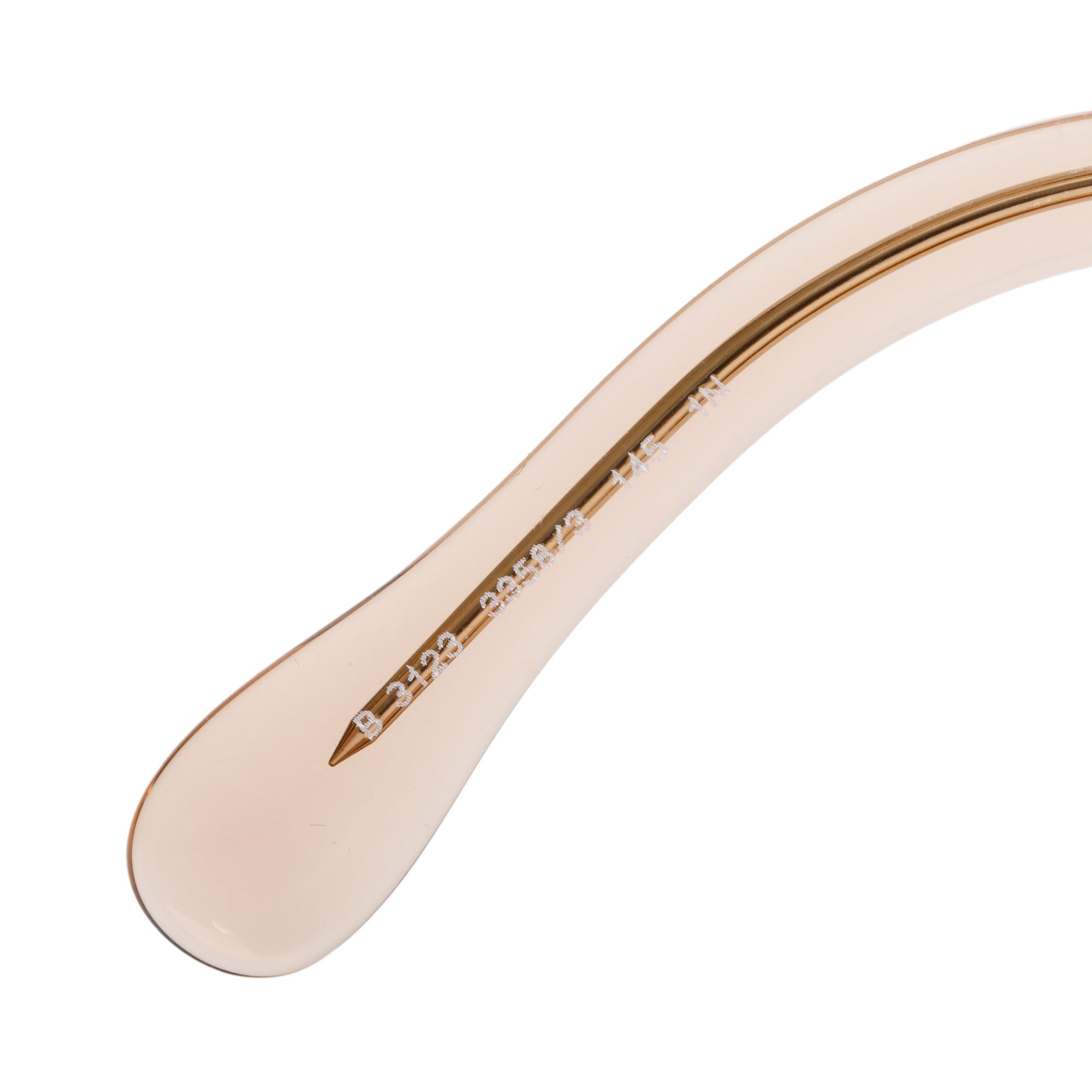 Burberry B 3123 Brown Transparent Acetate Shield Sunglasses w/ Case