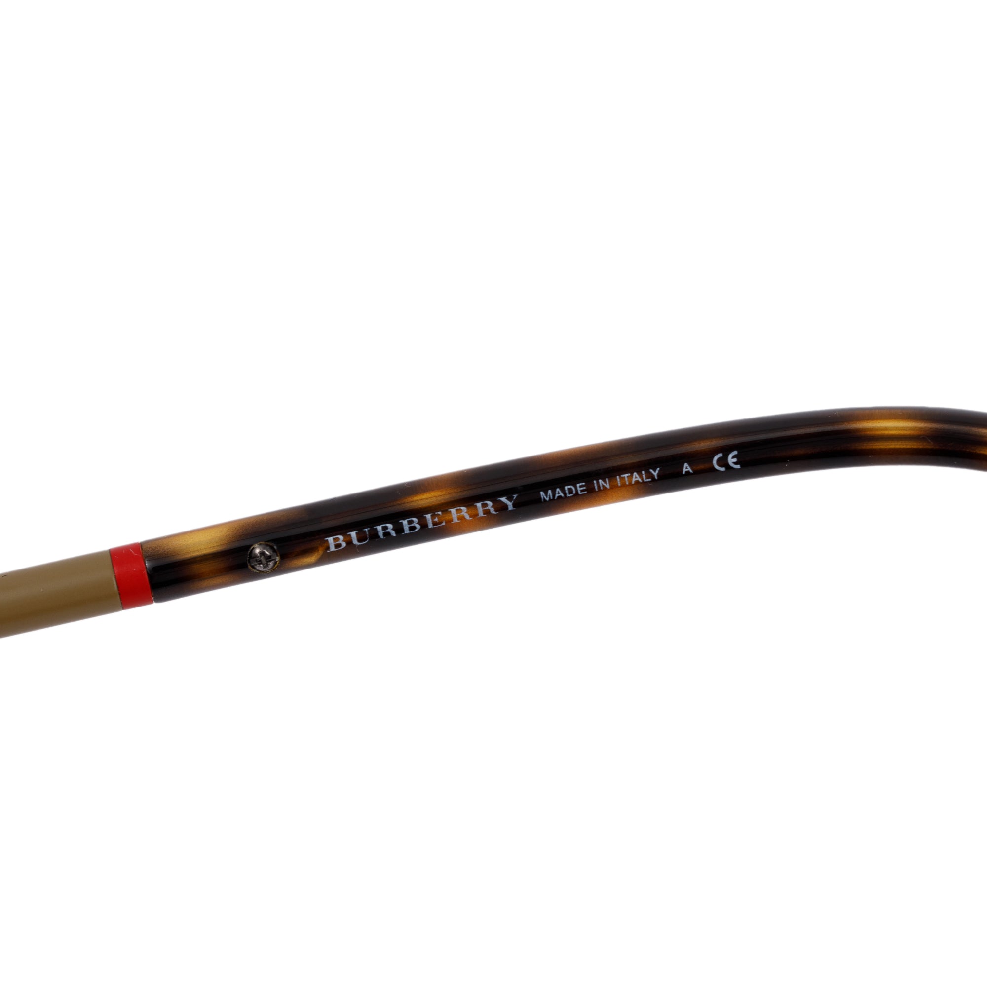 Burberry B 4144 Check & Havana Acetate Round Sunglasses w/ Box & Case