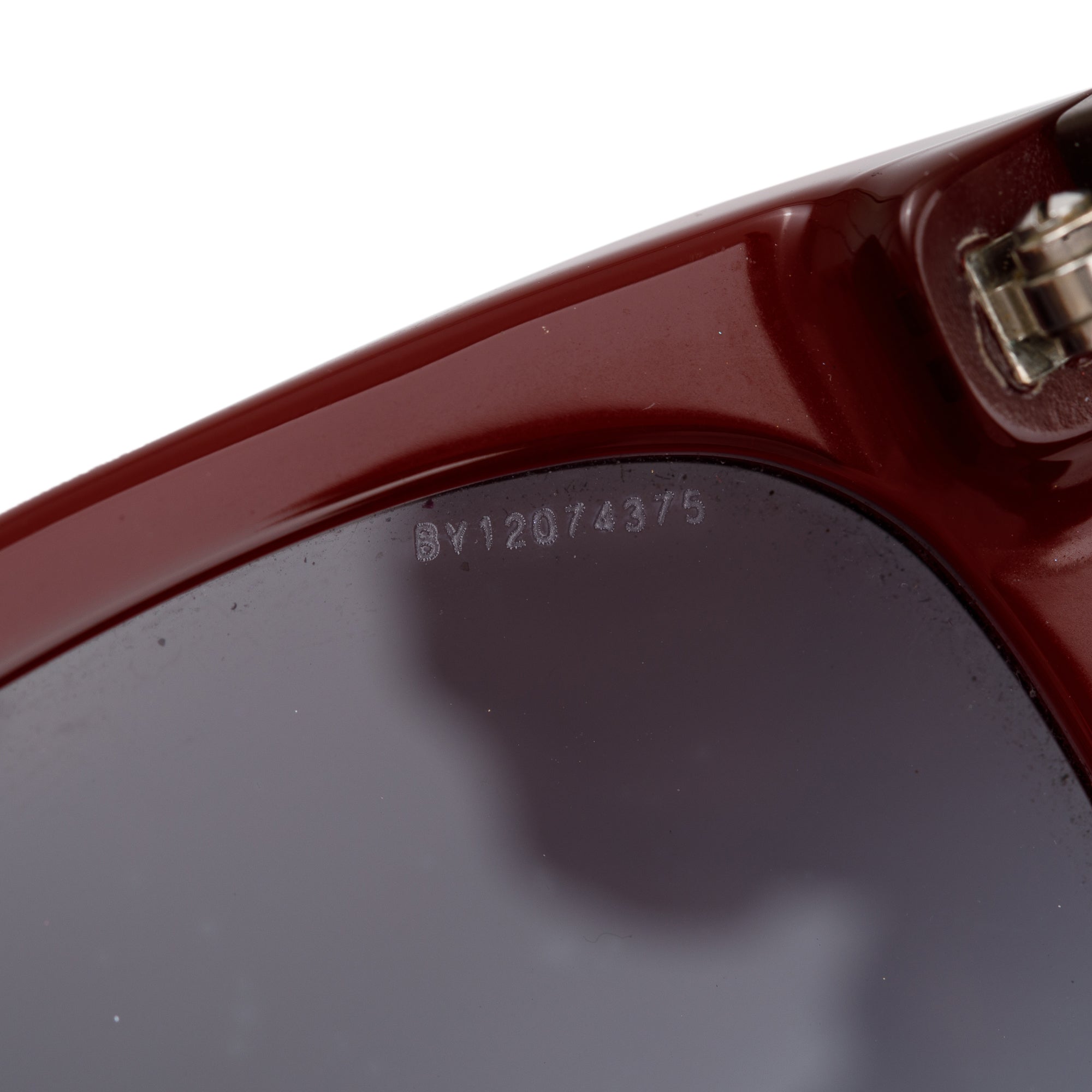 Burberry B 4199 Check & Burgundy Acetate Cat-Eye Sunglasses