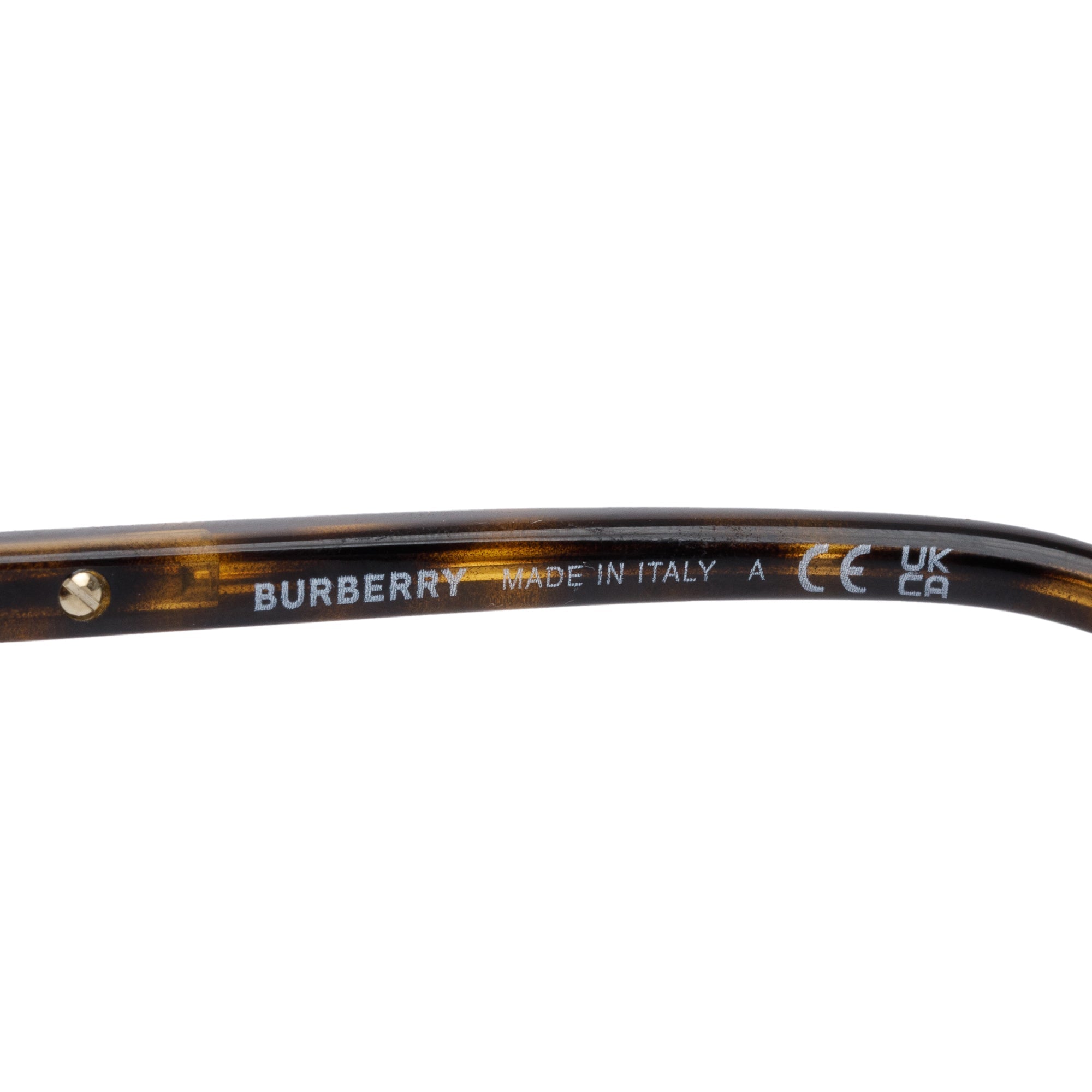 Burberry B 4216 House Check & Havana Acetate Round Sunglasses w/ Box & Case