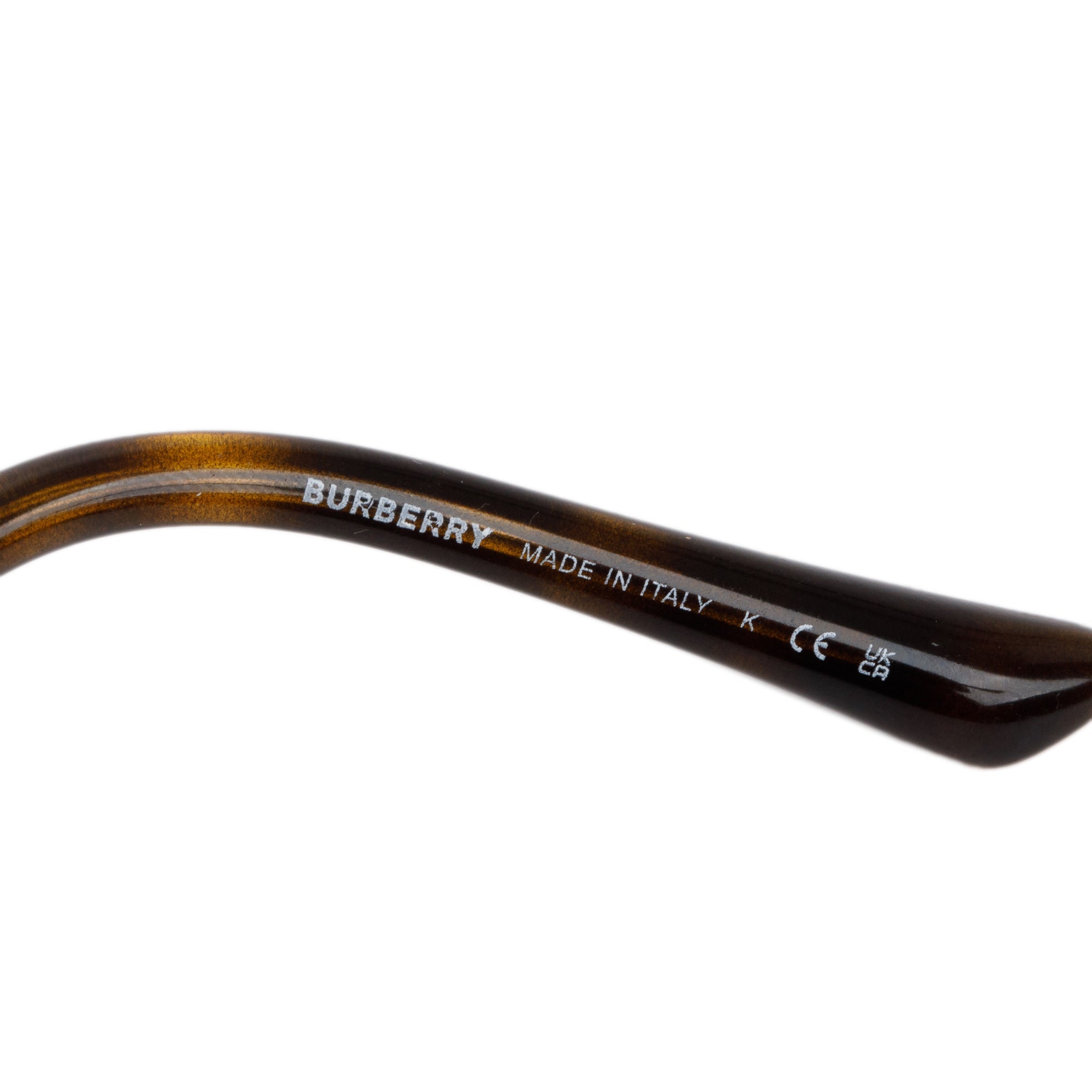 Burberry B 4251-Q Check & Havana Acetate Cat-Eye Sunglasses w/ Case