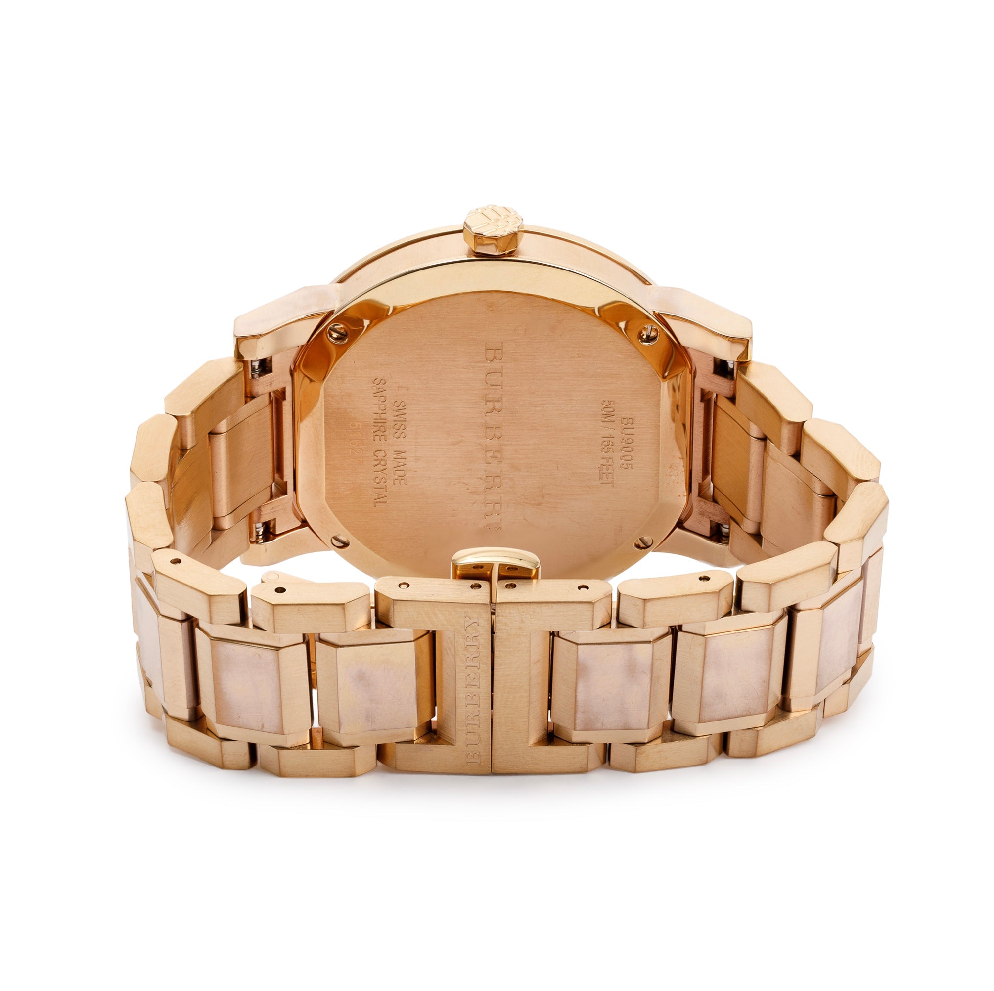 Burberry BU9005 Rose Gold Plated The City Quartz 38 MM Watch