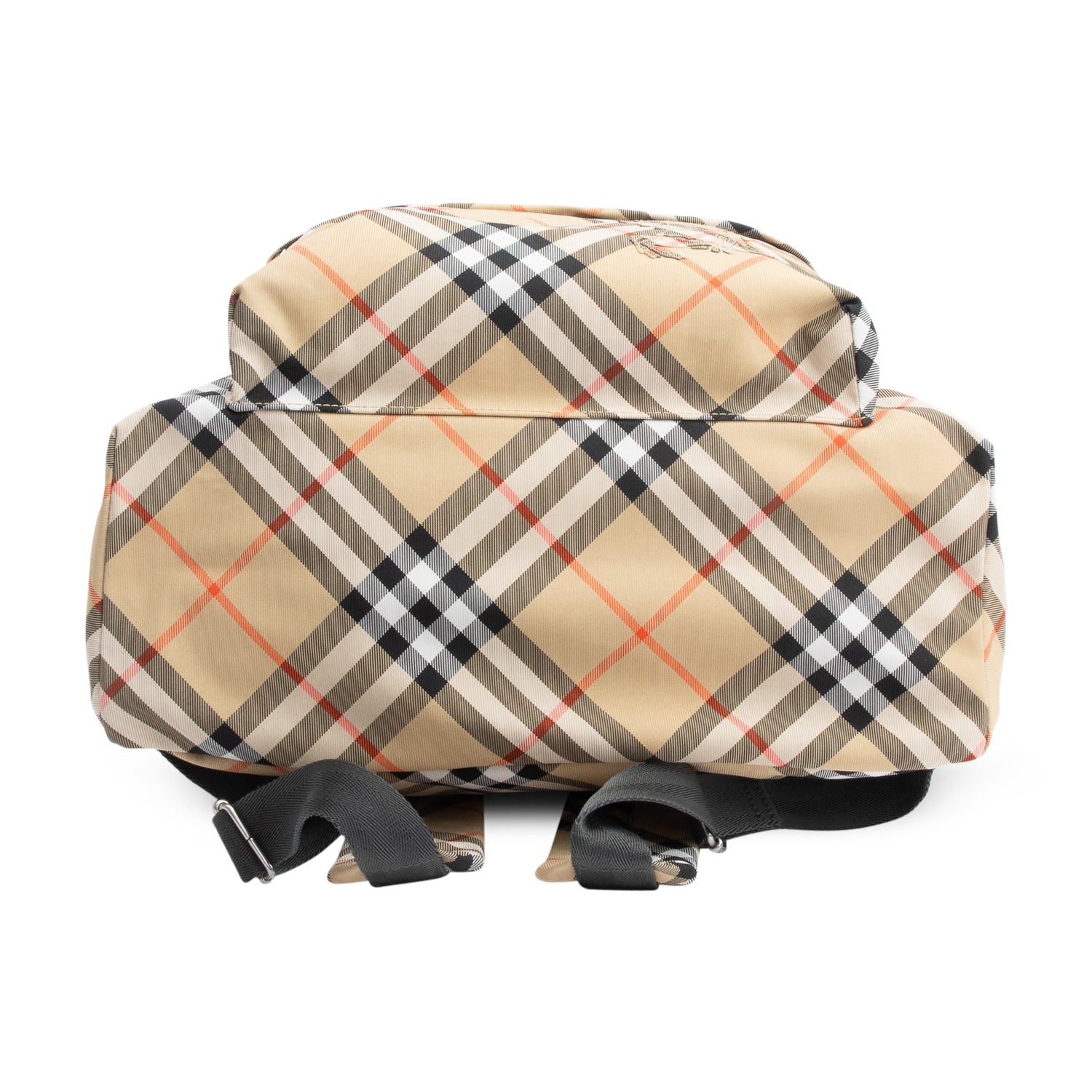 Burberry Beige Check Canvas Medium Backpack