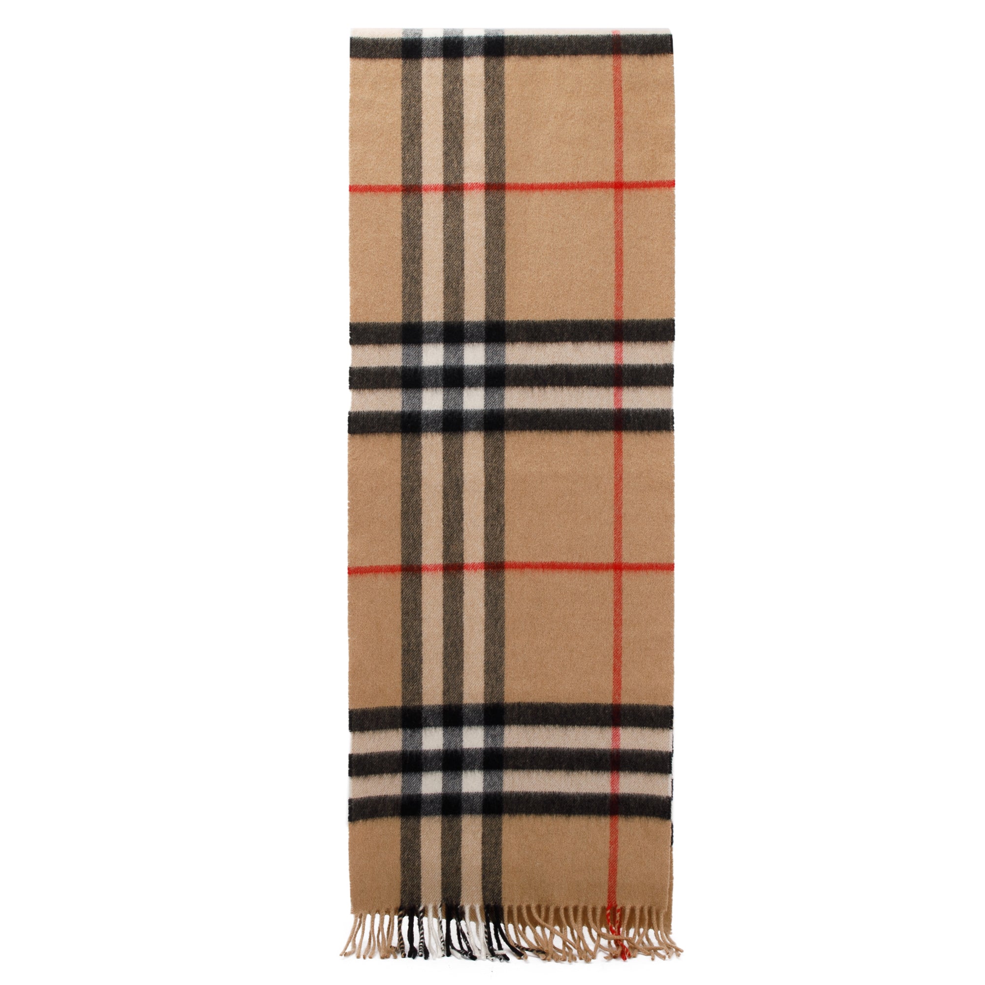 Burberry Beige Giant House Check Cashmere Scarf w/ Box