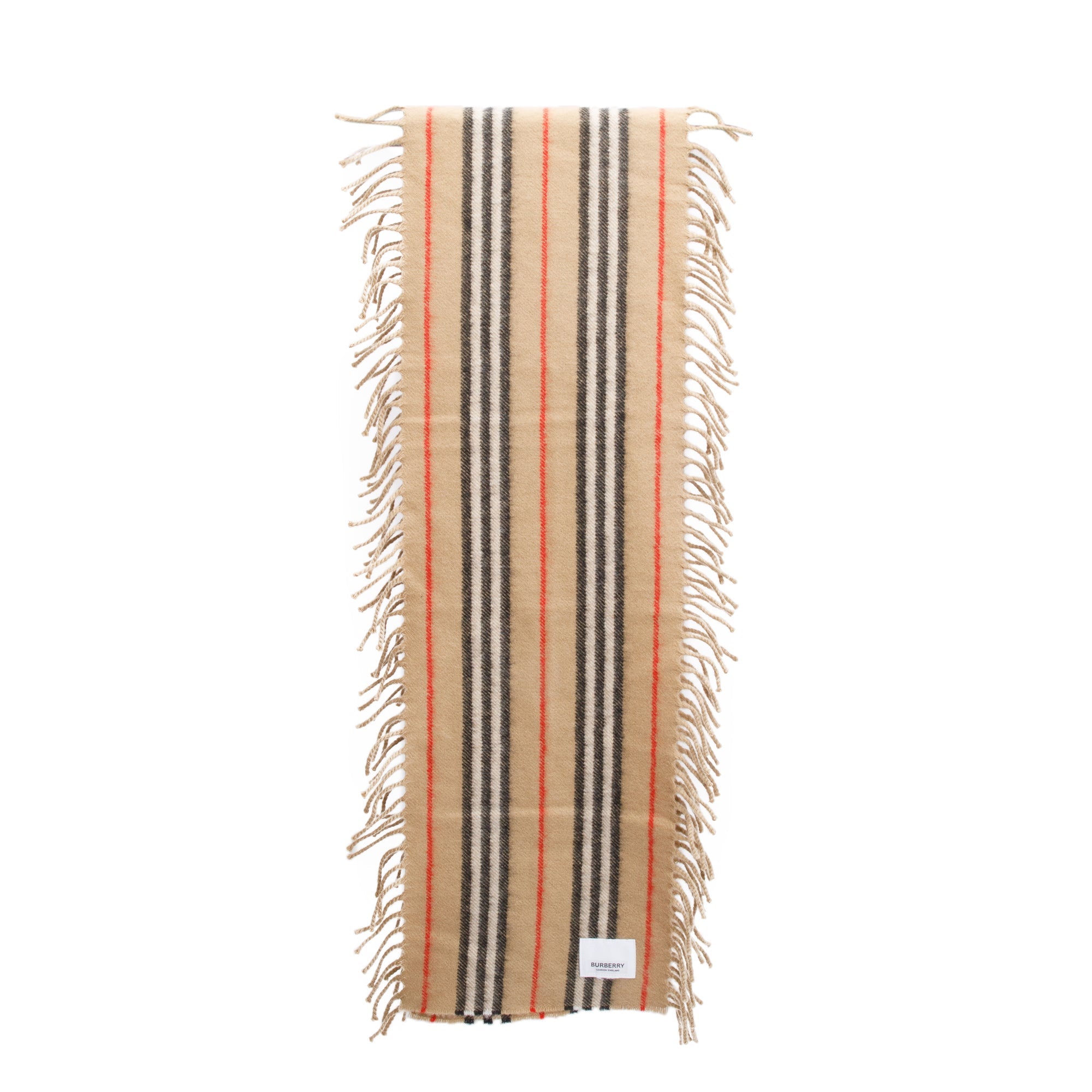 Burberry Beige House Check Cashmere Happy Scarf