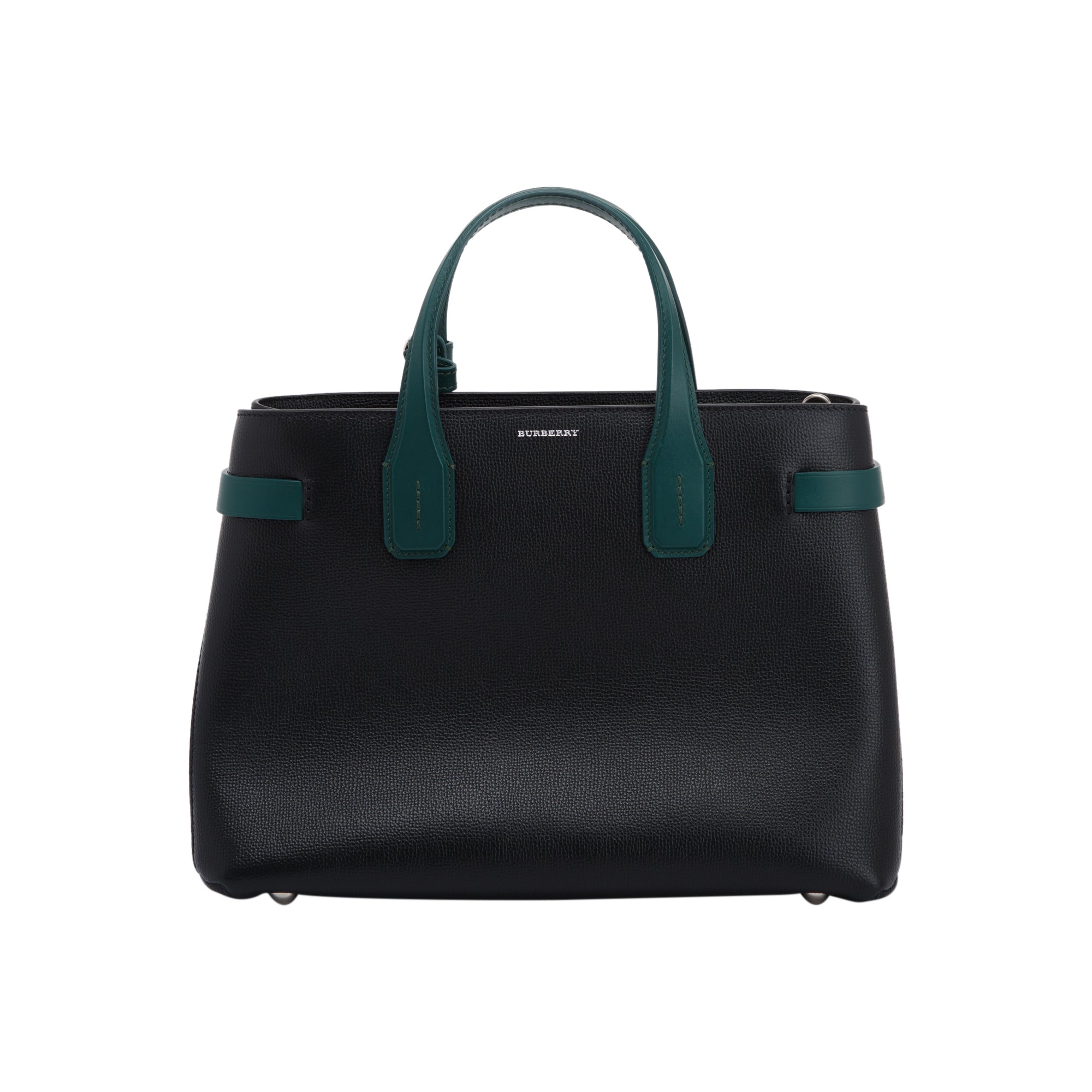 Burberry Bi-Color Leather Medium Banner Tote w/ Strap