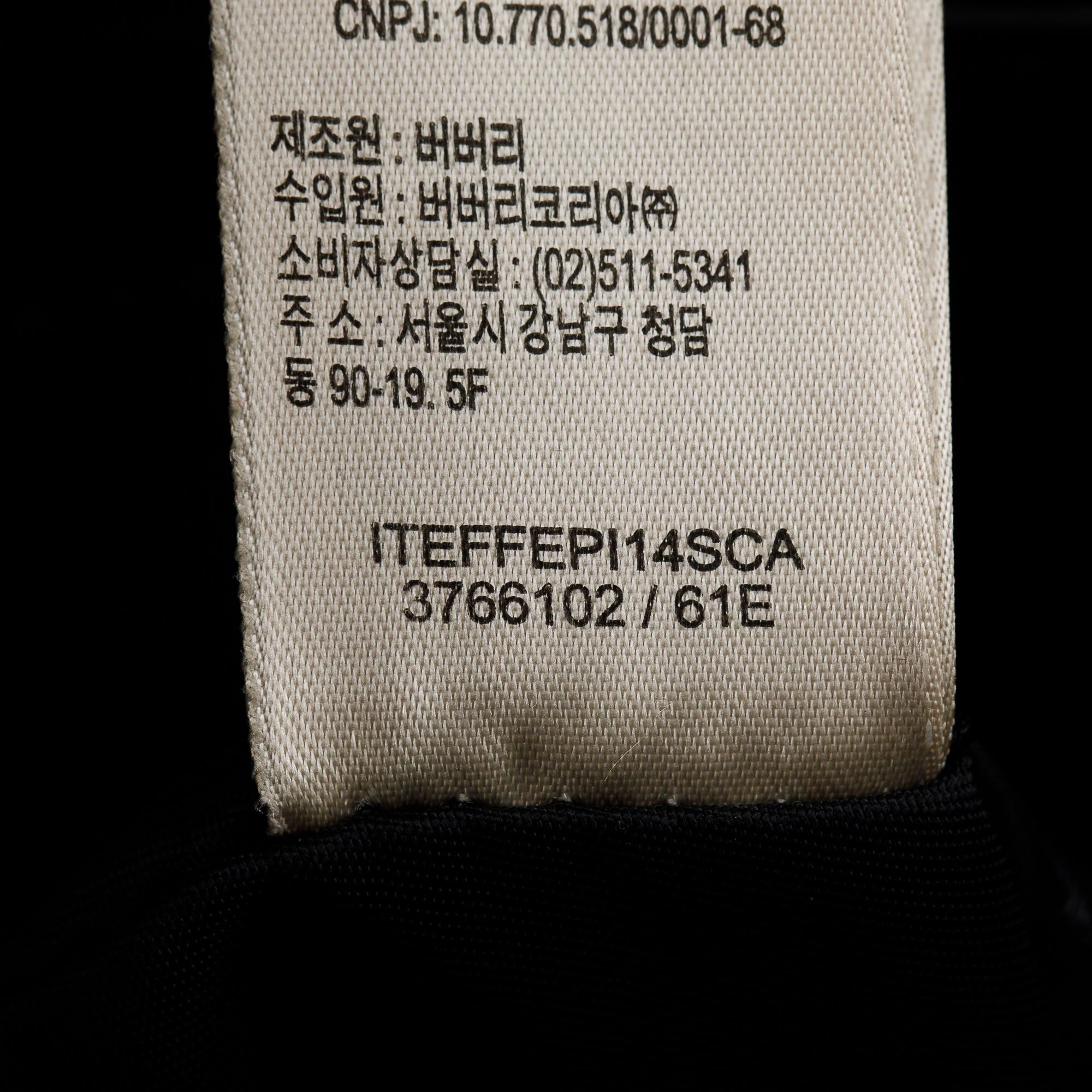 Burberry Black Calfskin Leather Bridle Gosford Hobo Bag