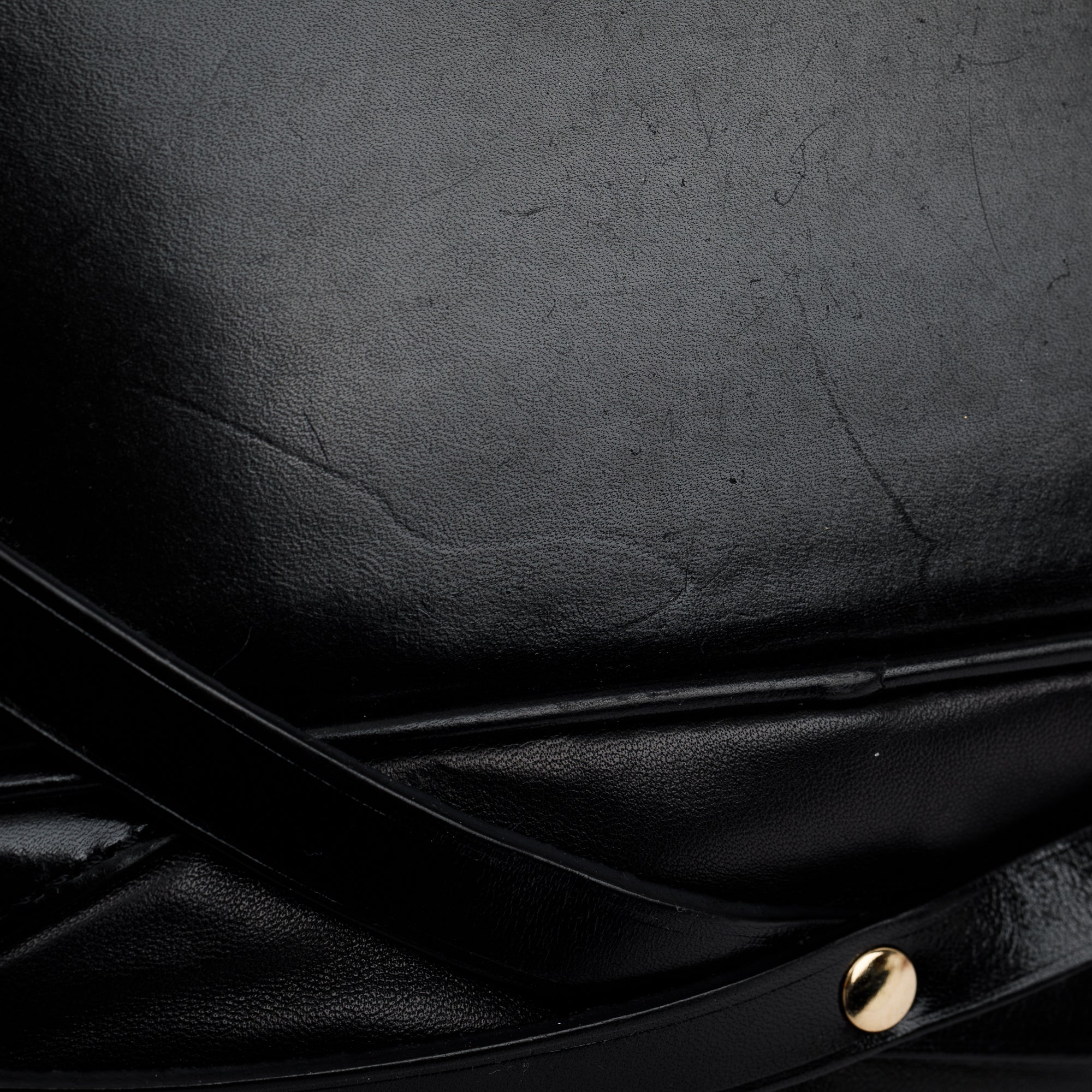 Burberry Black Calfskin Leather Bridle Gosford Hobo Bag