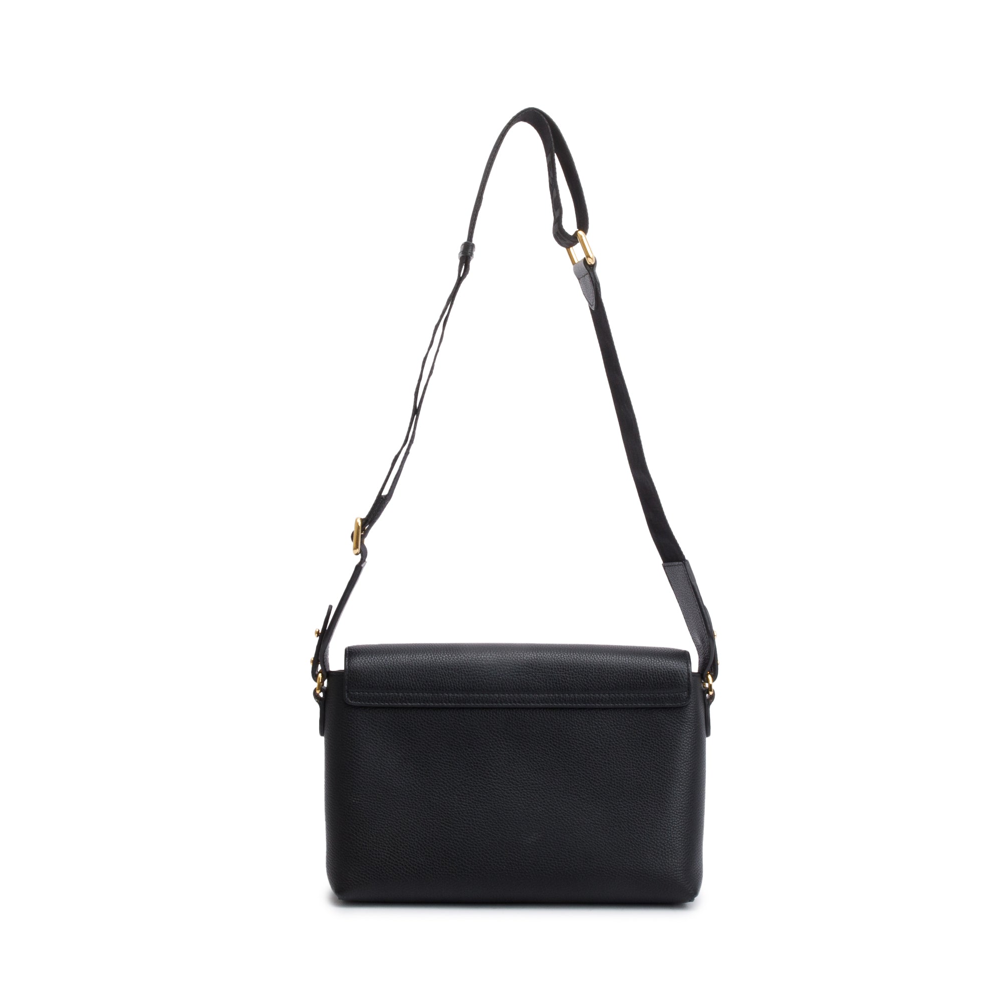 Burberry Black Calfskin Vintage Check Note Crossbody Bag w/ Box