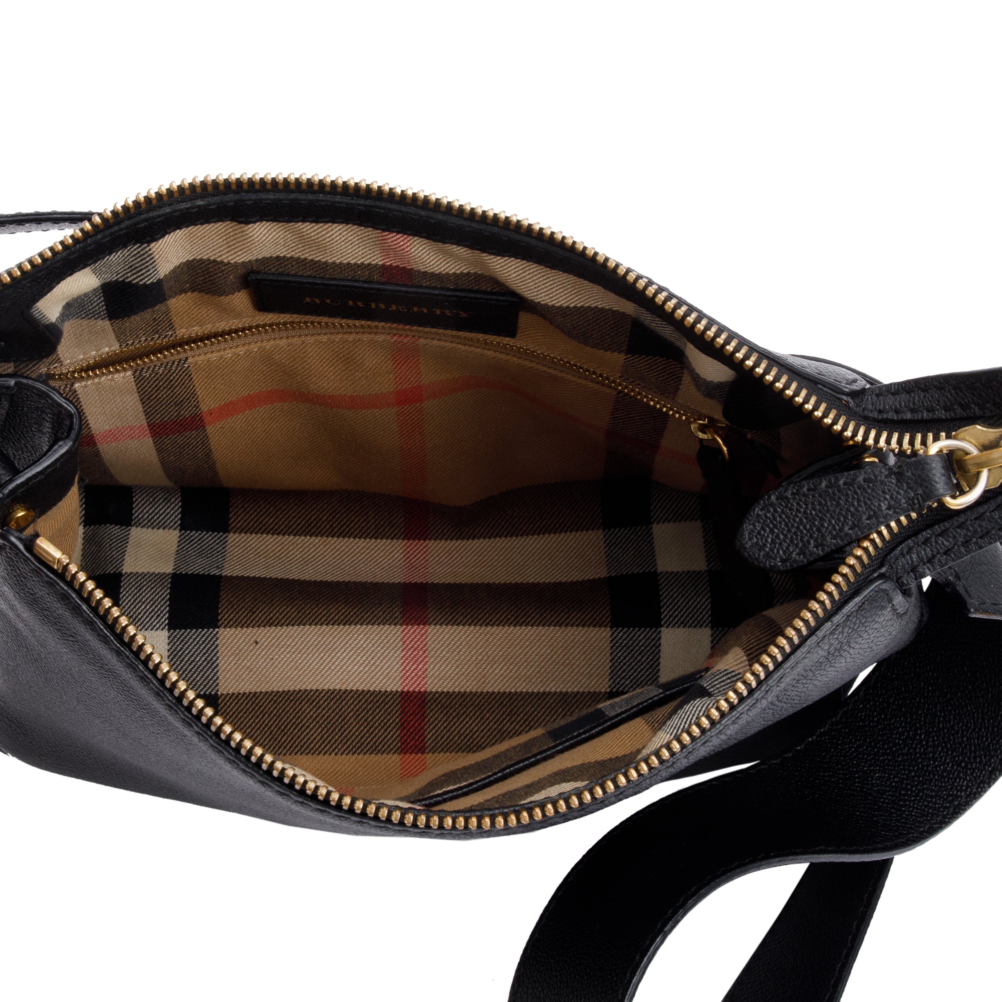 Burberry Black Grain Leather Helmsley Crossbody Bag
