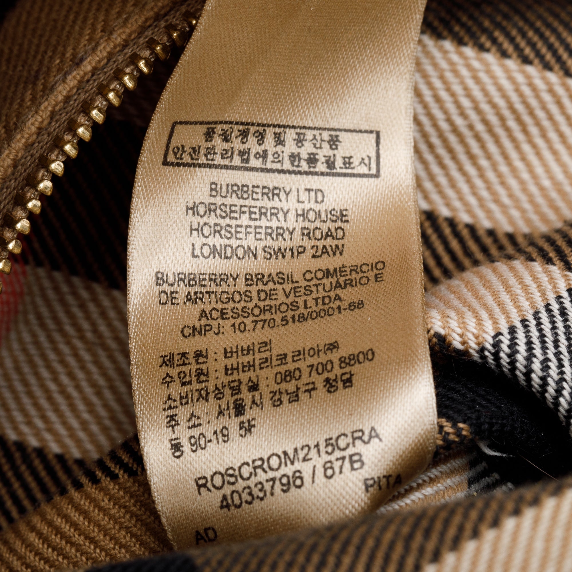 Burberry Black Grain Leather Helmsley Crossbody Bag