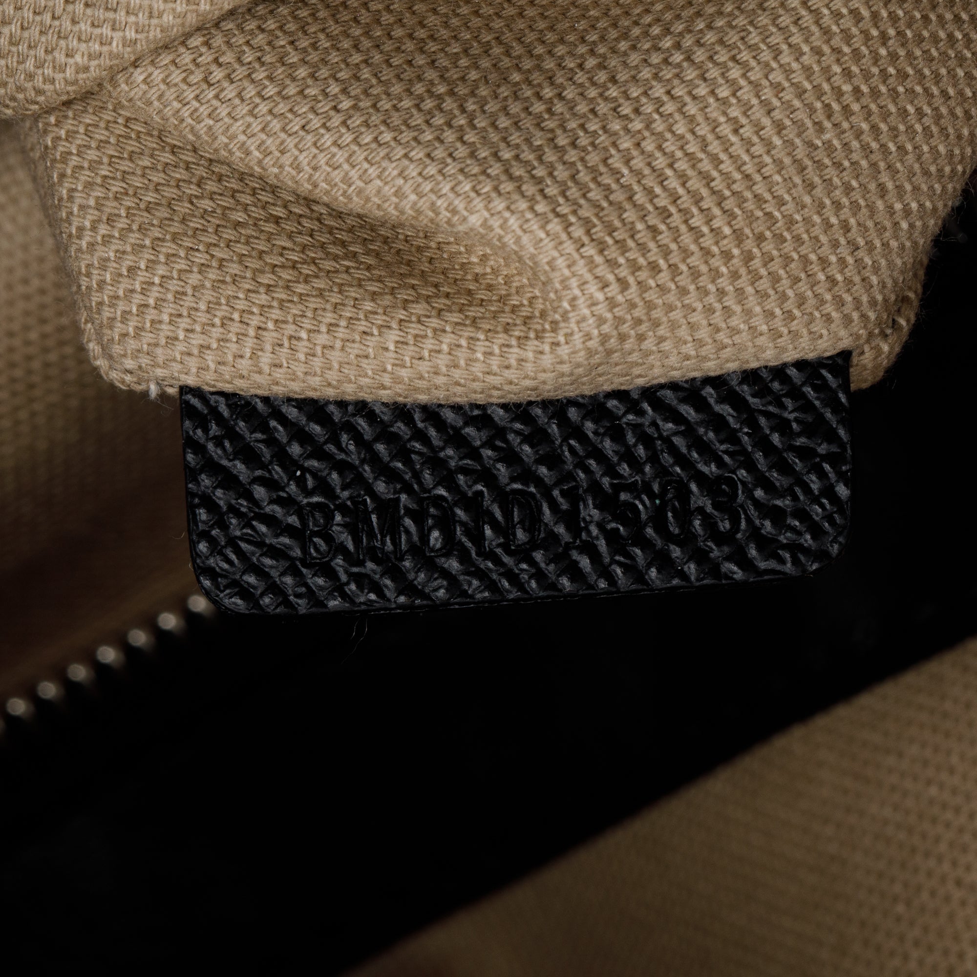 Burberry Black Grained Calfskin Leather Logo Embossed Weekender Bag