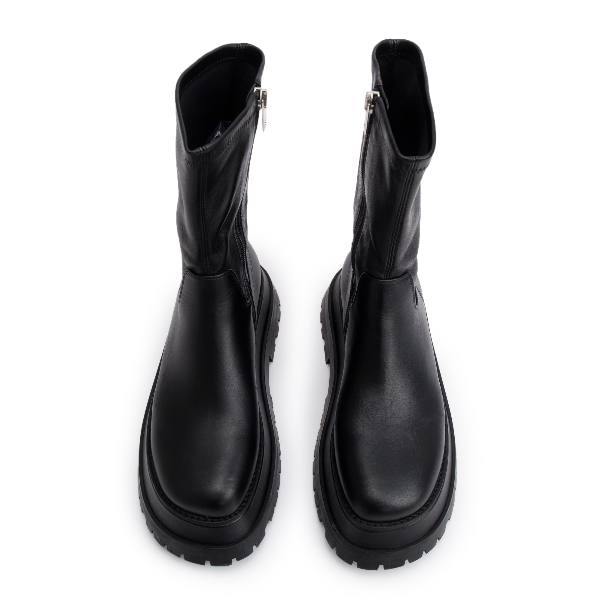 Burberry Black Leather Alf Hurr Ankle Boots, Size 37 w/ Box