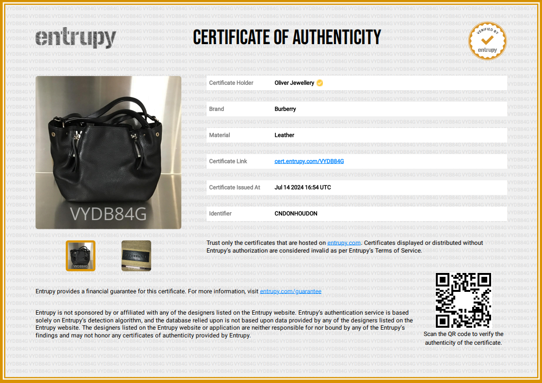 Burberry Black Leather & House Check Small Maidstone Tote