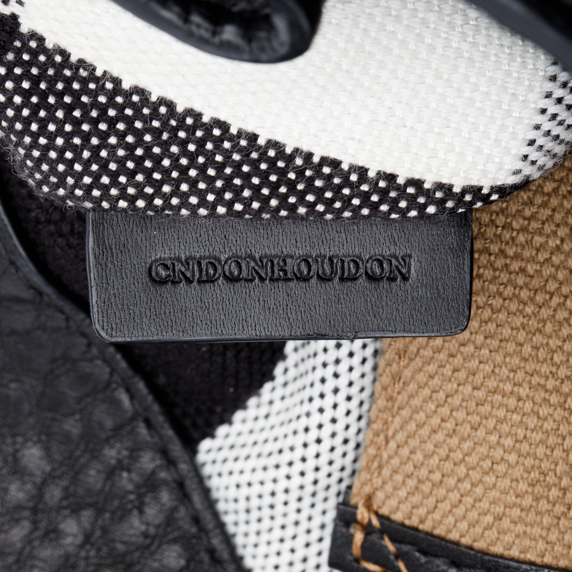 Burberry Black Leather & House Check Small Maidstone Tote