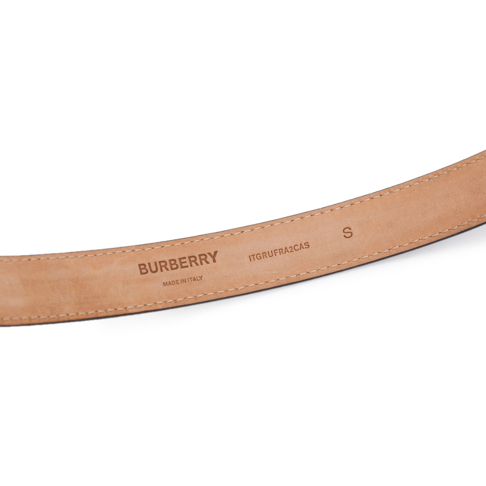 Burberry Black Leather Skinny Belt Kit