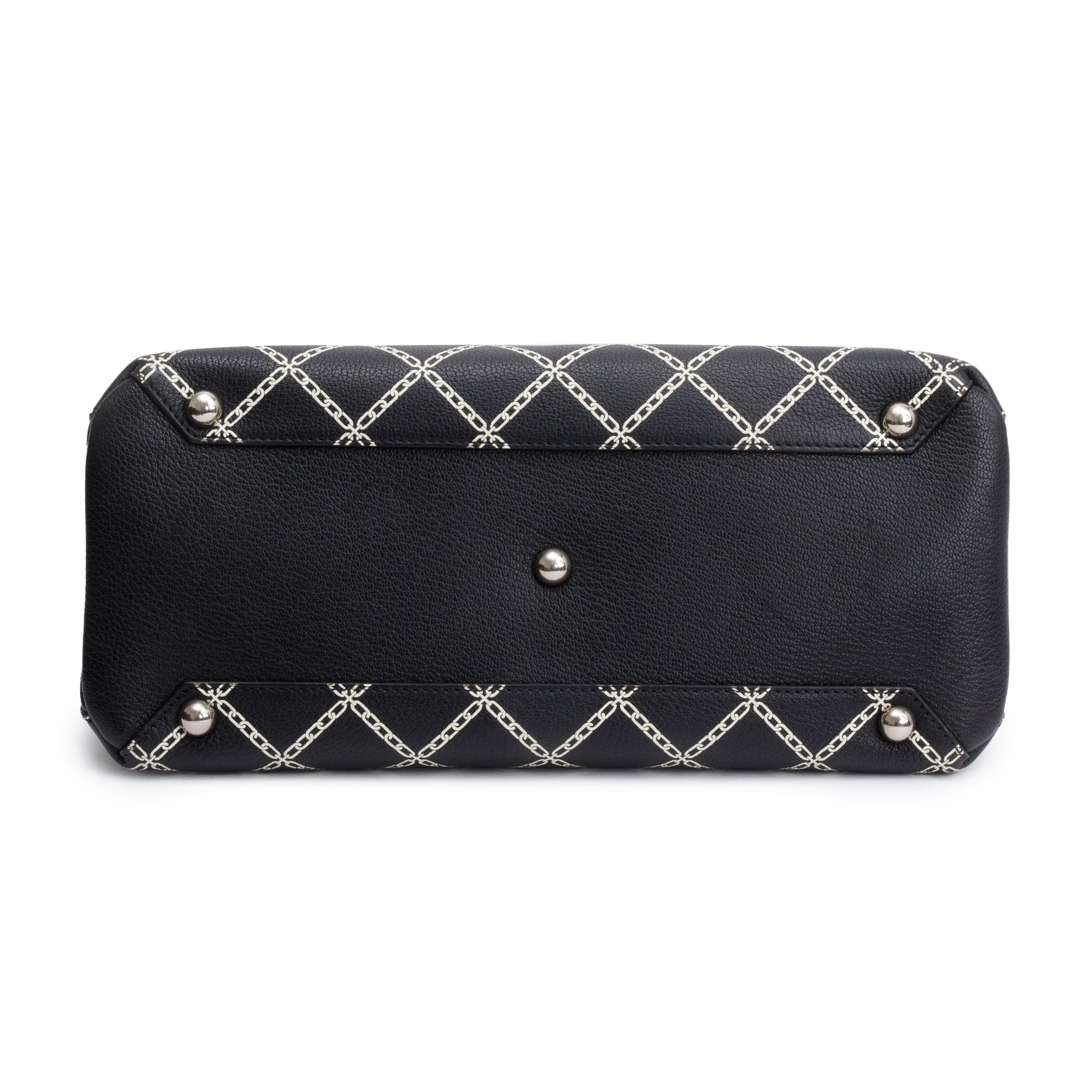 Burberry Black Printed Calfskin Leather Medium Banner NM Tote w/ Strap