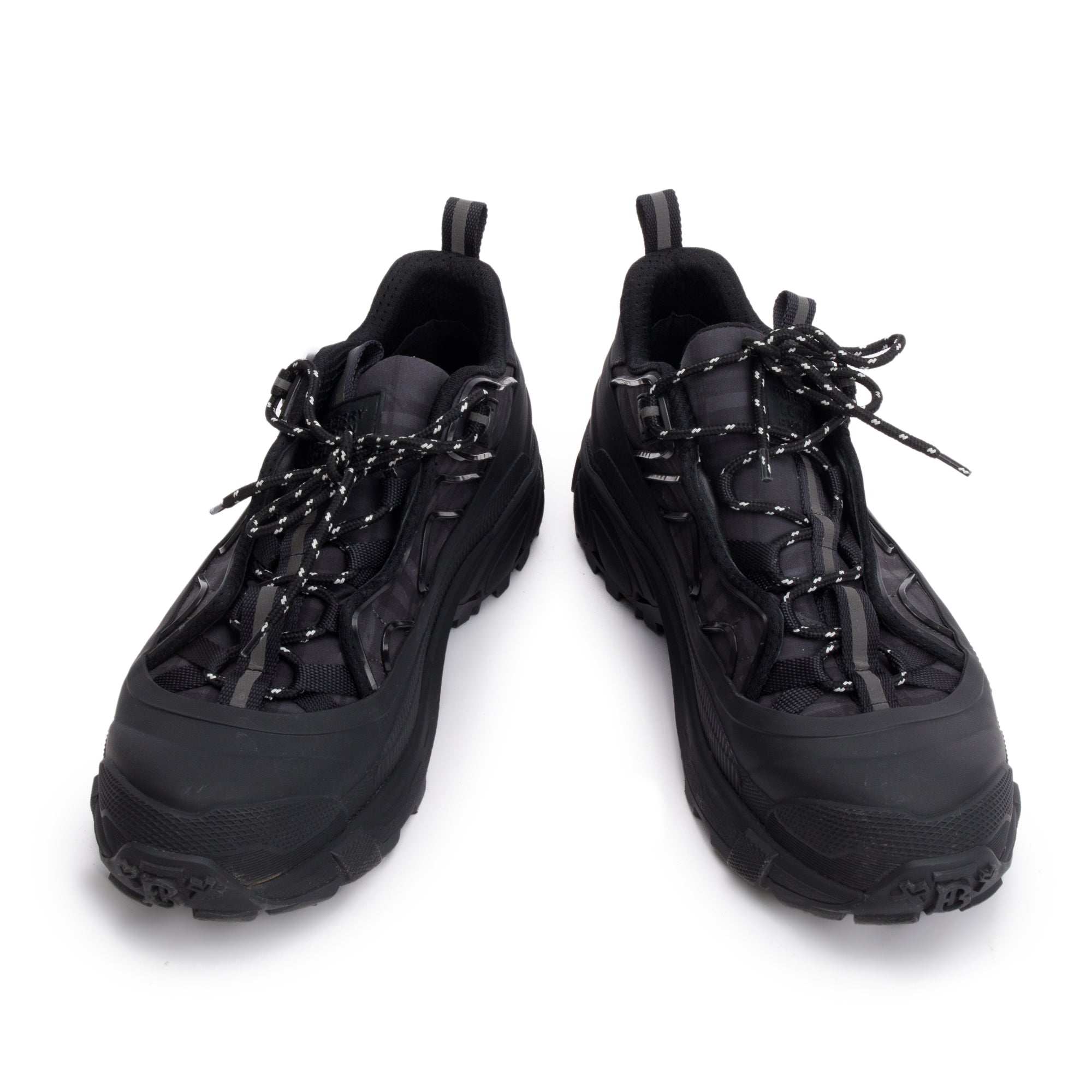 Burberry Black Rubber House Check Canvas Arthur Sneakers, Size 44 w/ Box