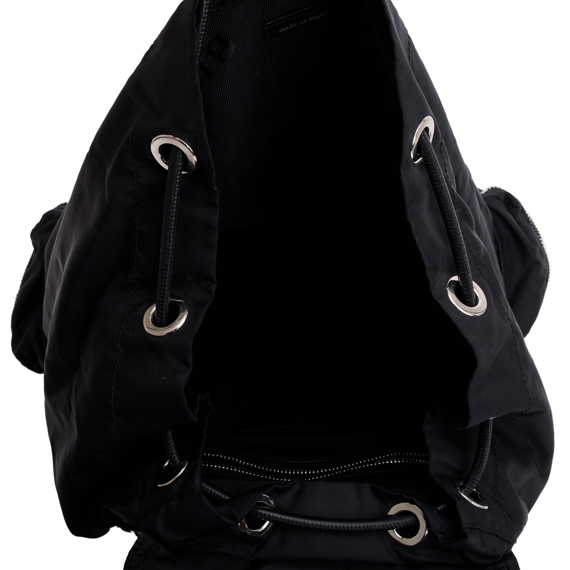 Burberry Black Technical Nylon Large Rucksack Backpack