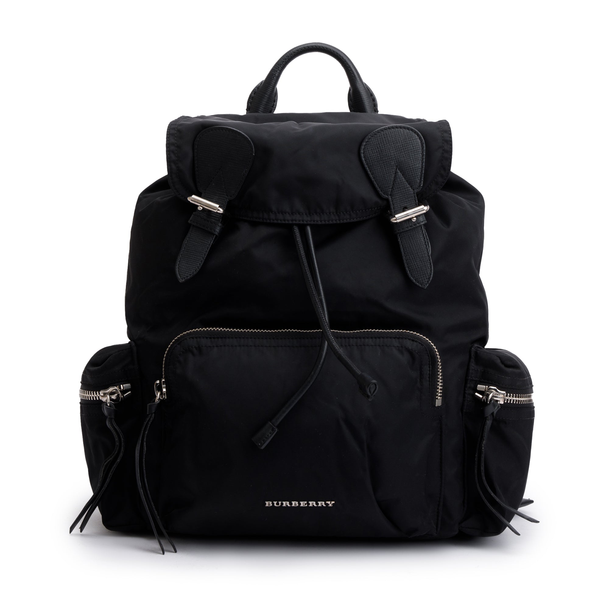 Burberry Black Technical Nylon Large Rucksack Backpack