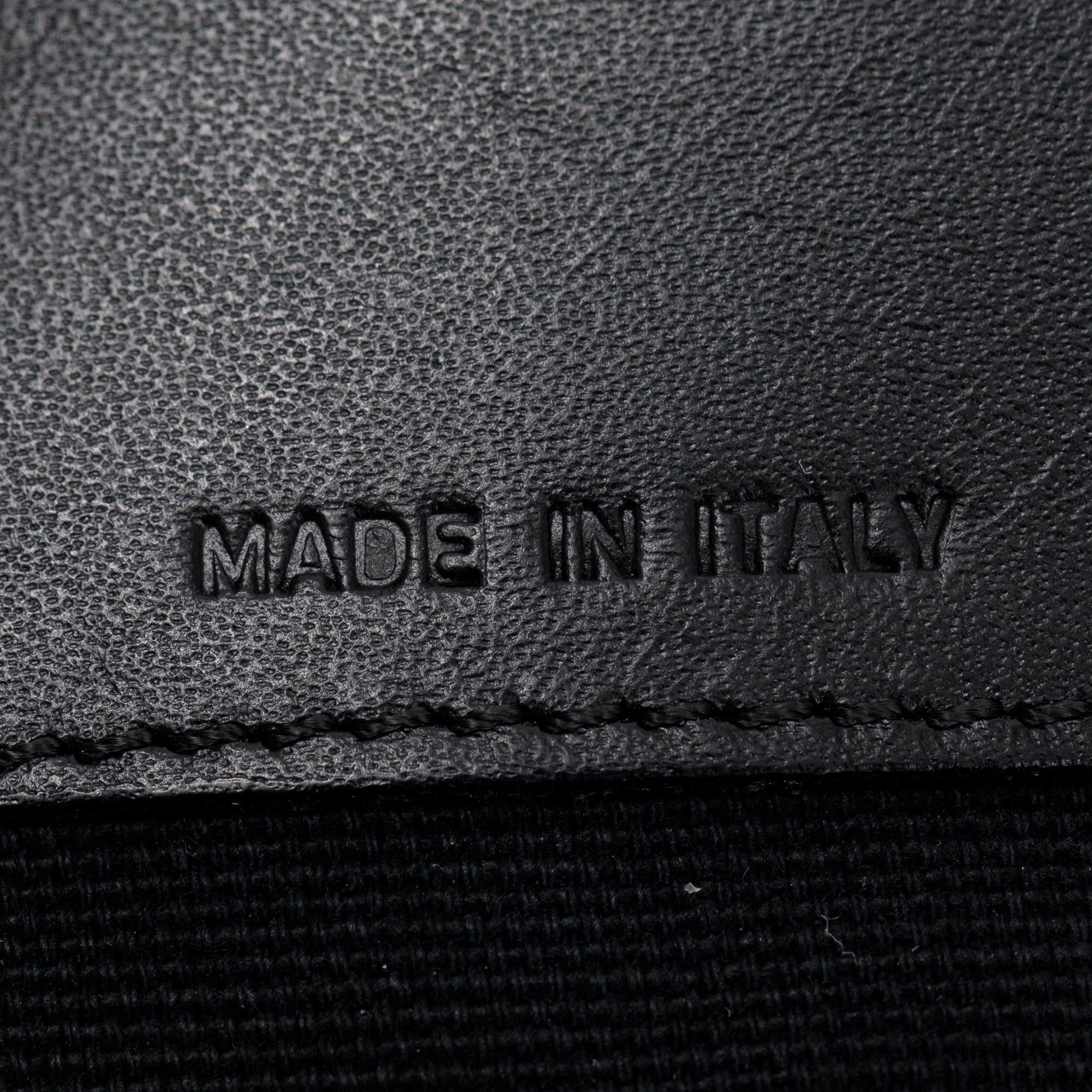 Burberry Black & White Check Wool Pochette