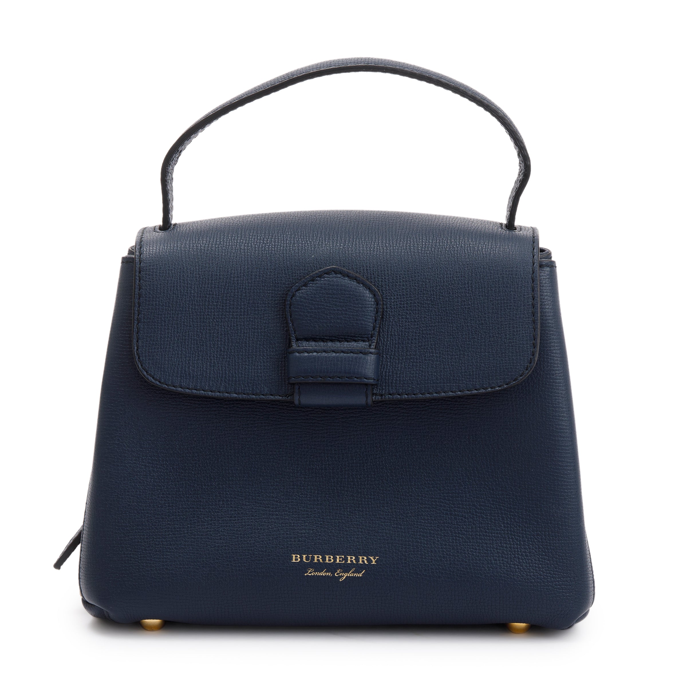 Burberry Blue Calfskin Small Camberley Bag w/ Strap