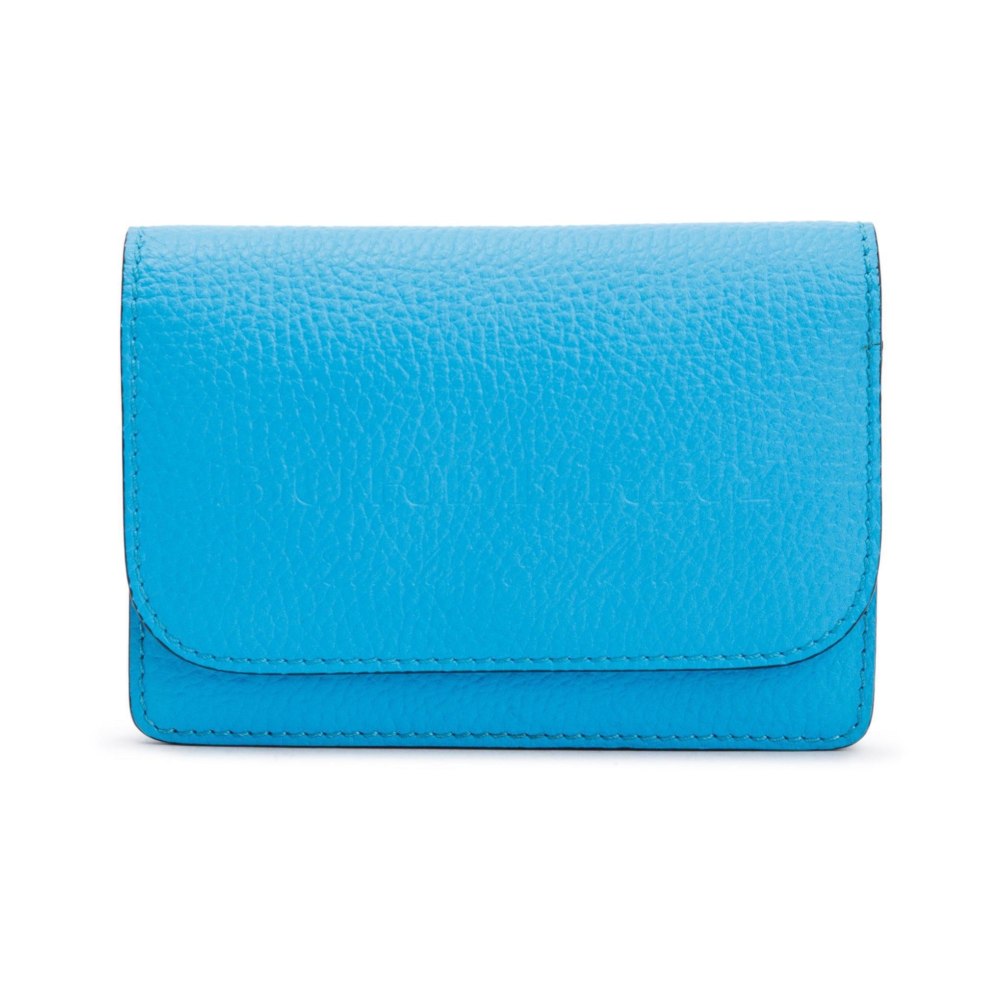 Burberry Blue Leather Hampshire Crossbody Bag